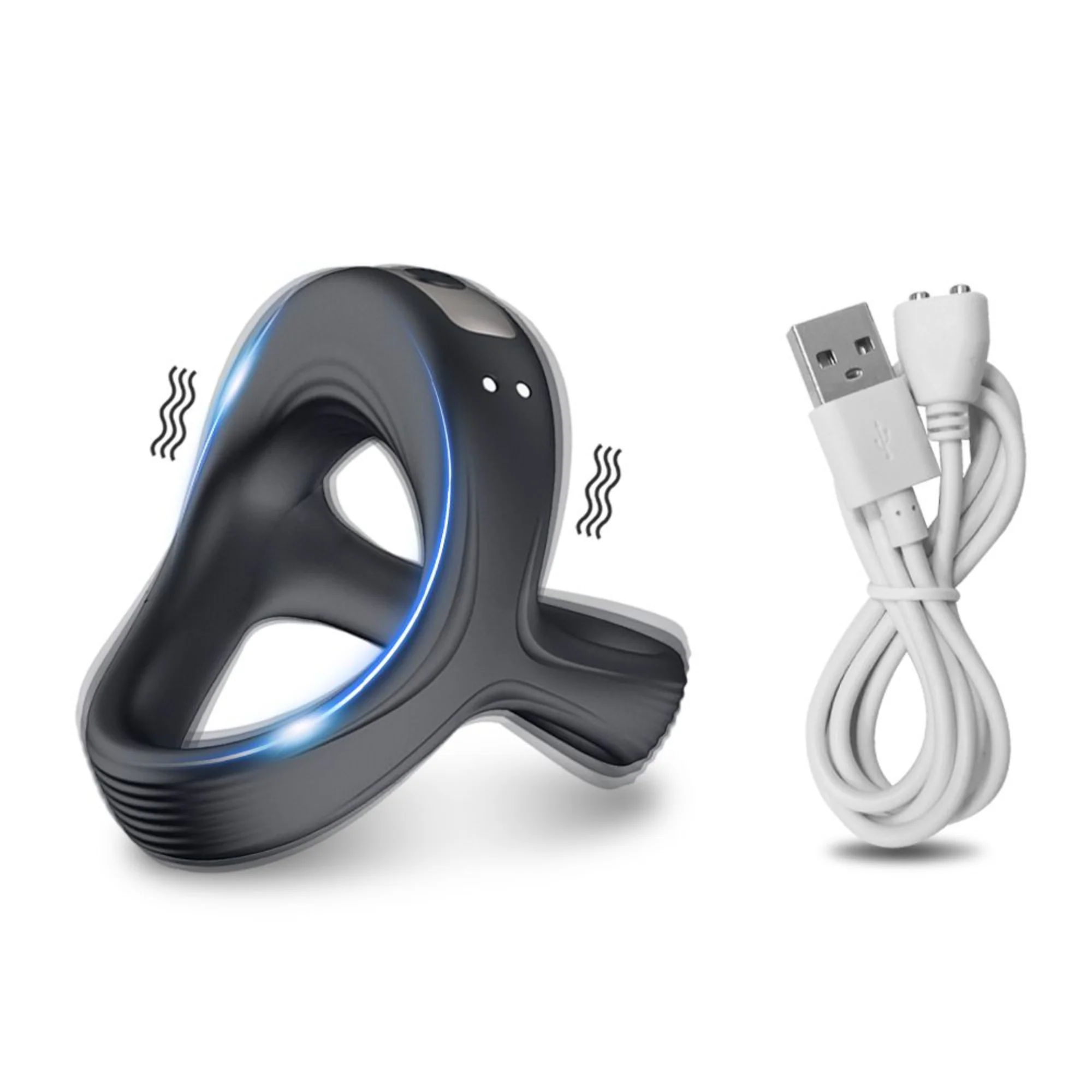 Vibrating Dual Cock Ring - Enhance Your Stamina & Amplify Your 'O's! - Image 6
