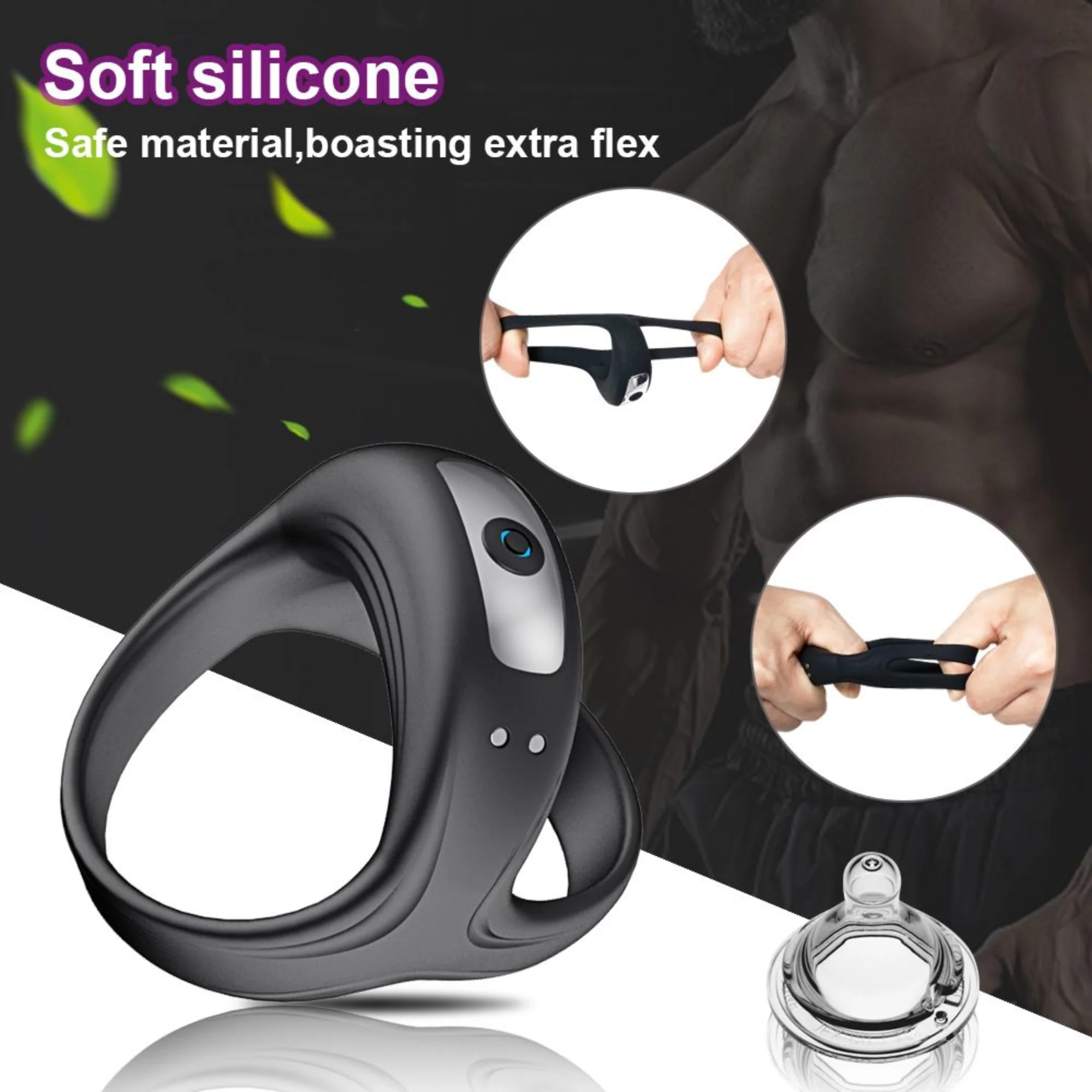 Vibrating Dual Cock Ring - Enhance Your Stamina & Amplify Your 'O's! - Image 8