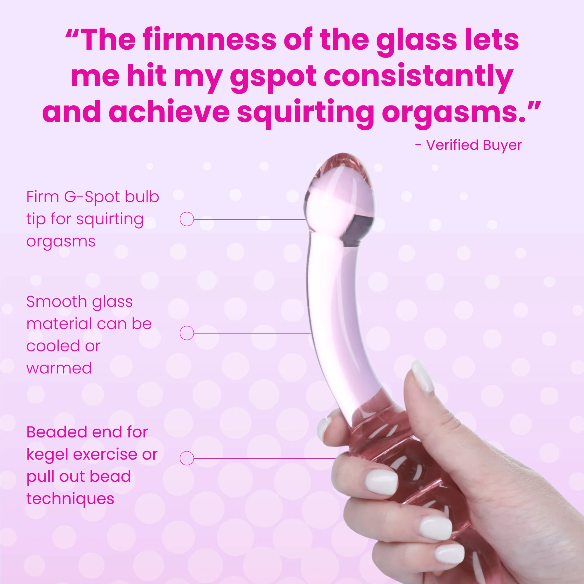 2 FREE Toys | #1 Glass G-Spot Wand + #1 Selling Lube - Image 2