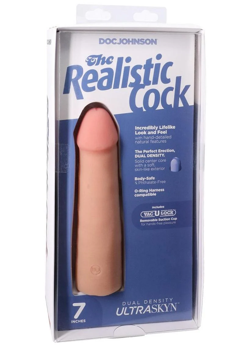 7 Inch Realistic Cock Ultraskyn Dildo - Image 5