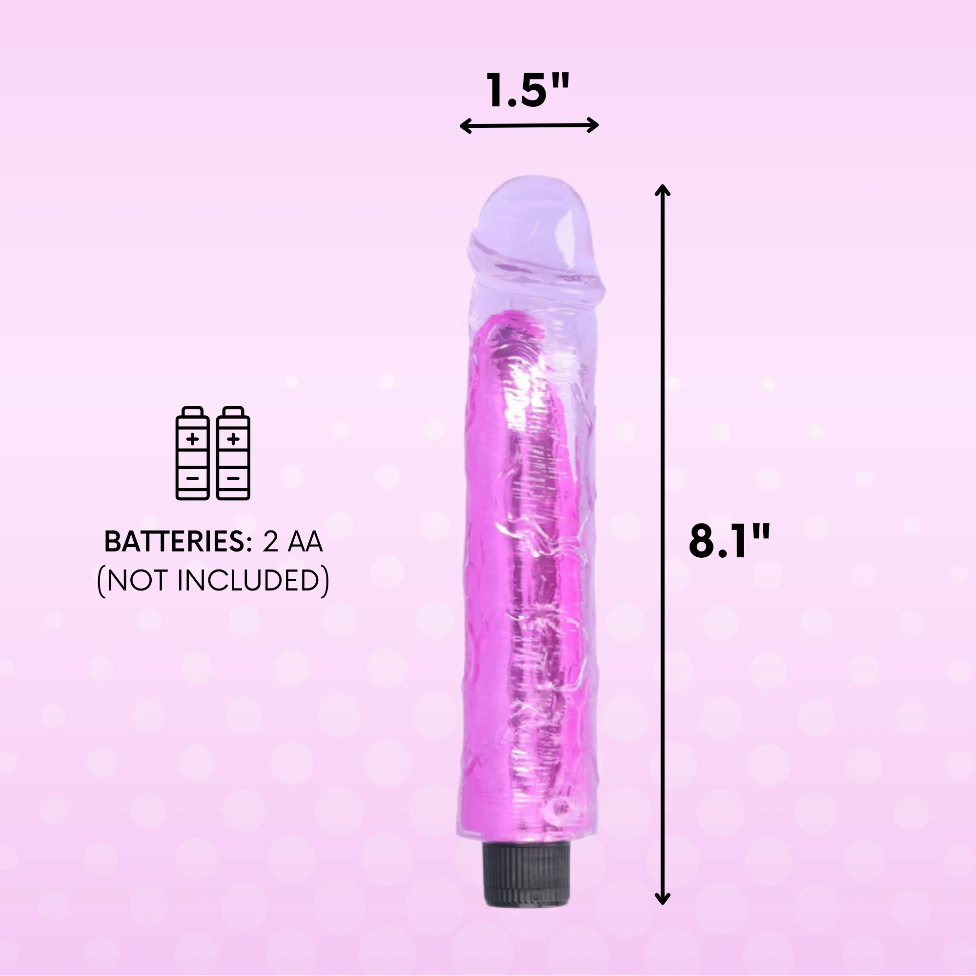 8 Inch Long Deep Penetration Vibrating Dildo - Image 11