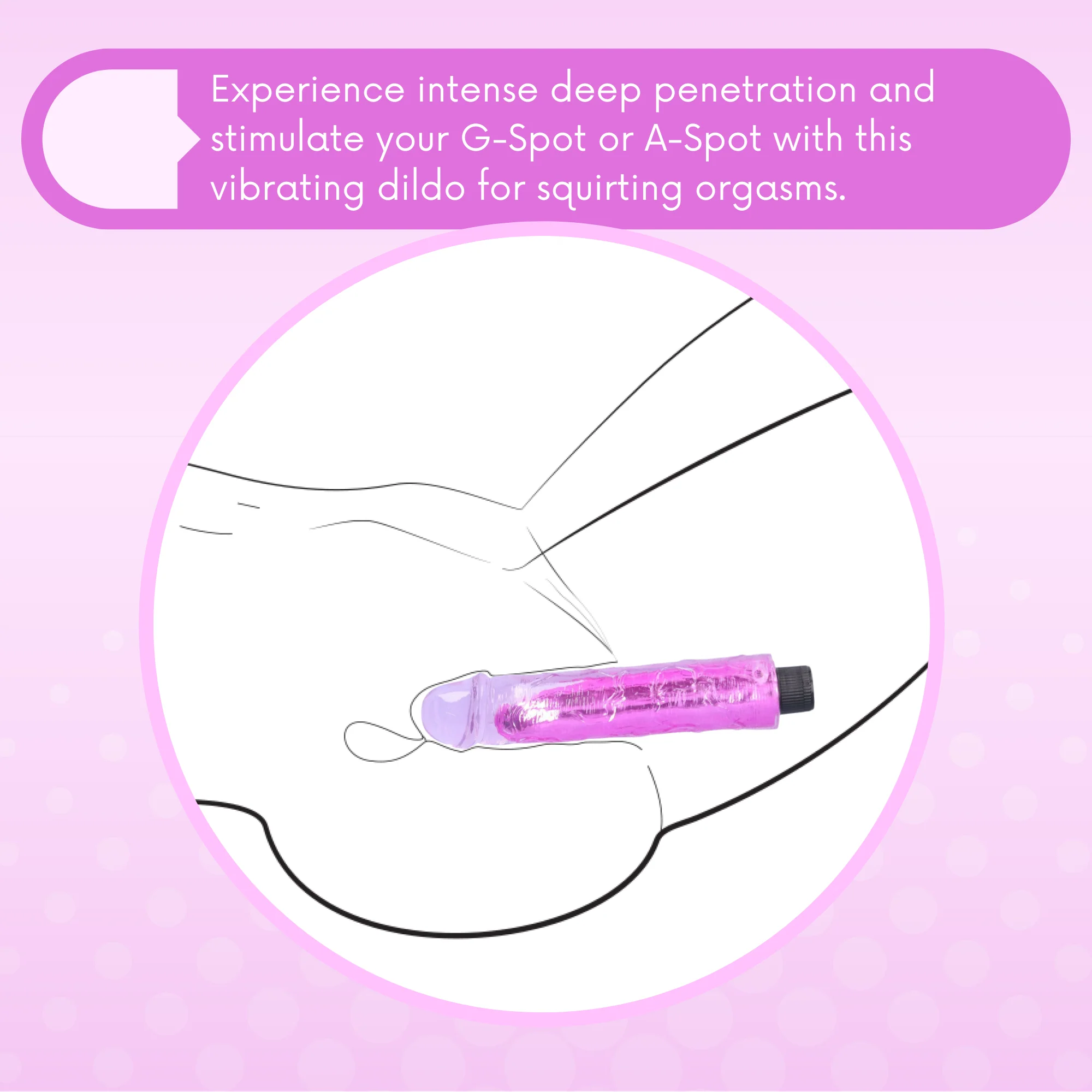 8 Inch Long Deep Penetration Vibrating Dildo - Image 13