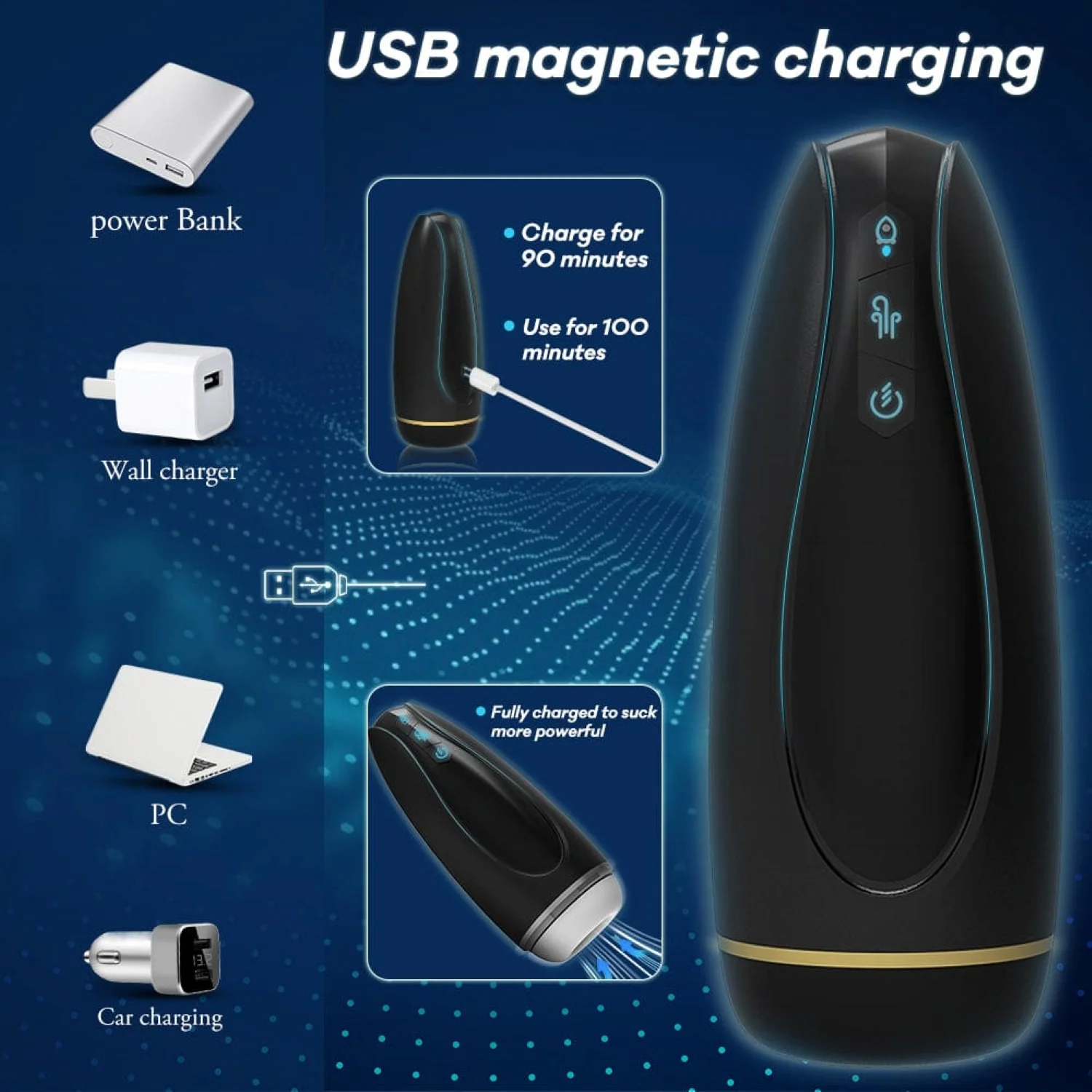 Agape Suction Penis Masturbator - Image 10