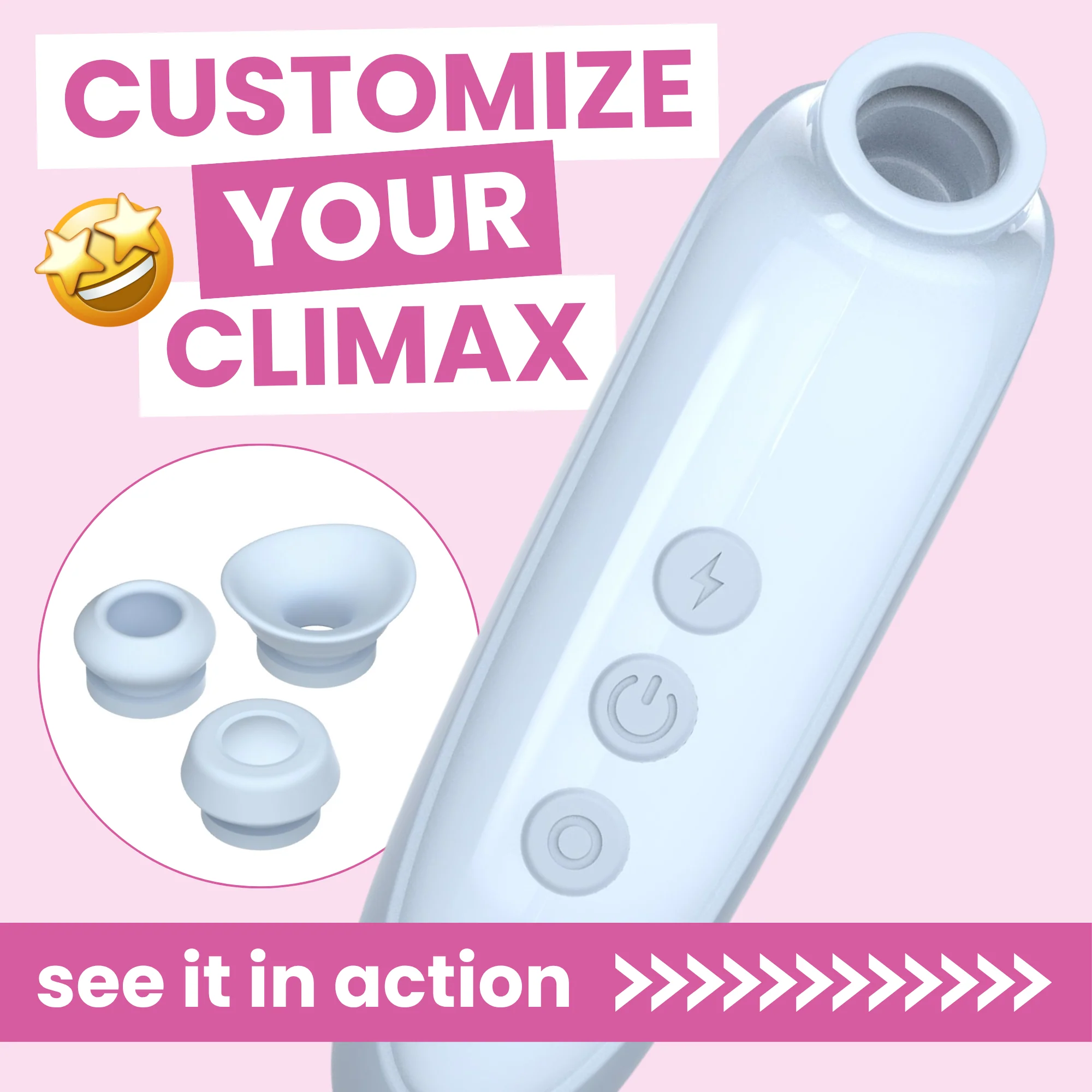 Luxury Air Pulse Toy with 3 Attachments - Mimics Oral Sex for Fast Orgasms!