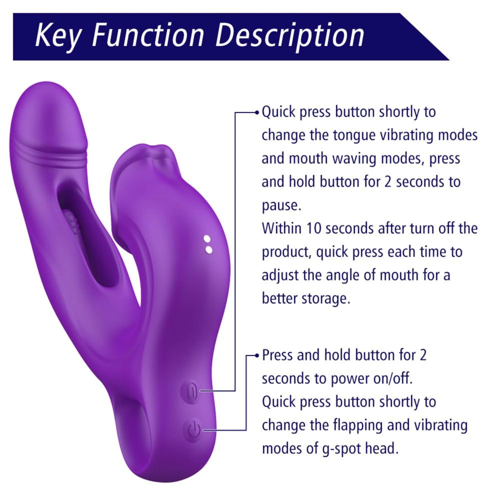 Amelia Flapping Vibrator with Licking Tongue - Image 15