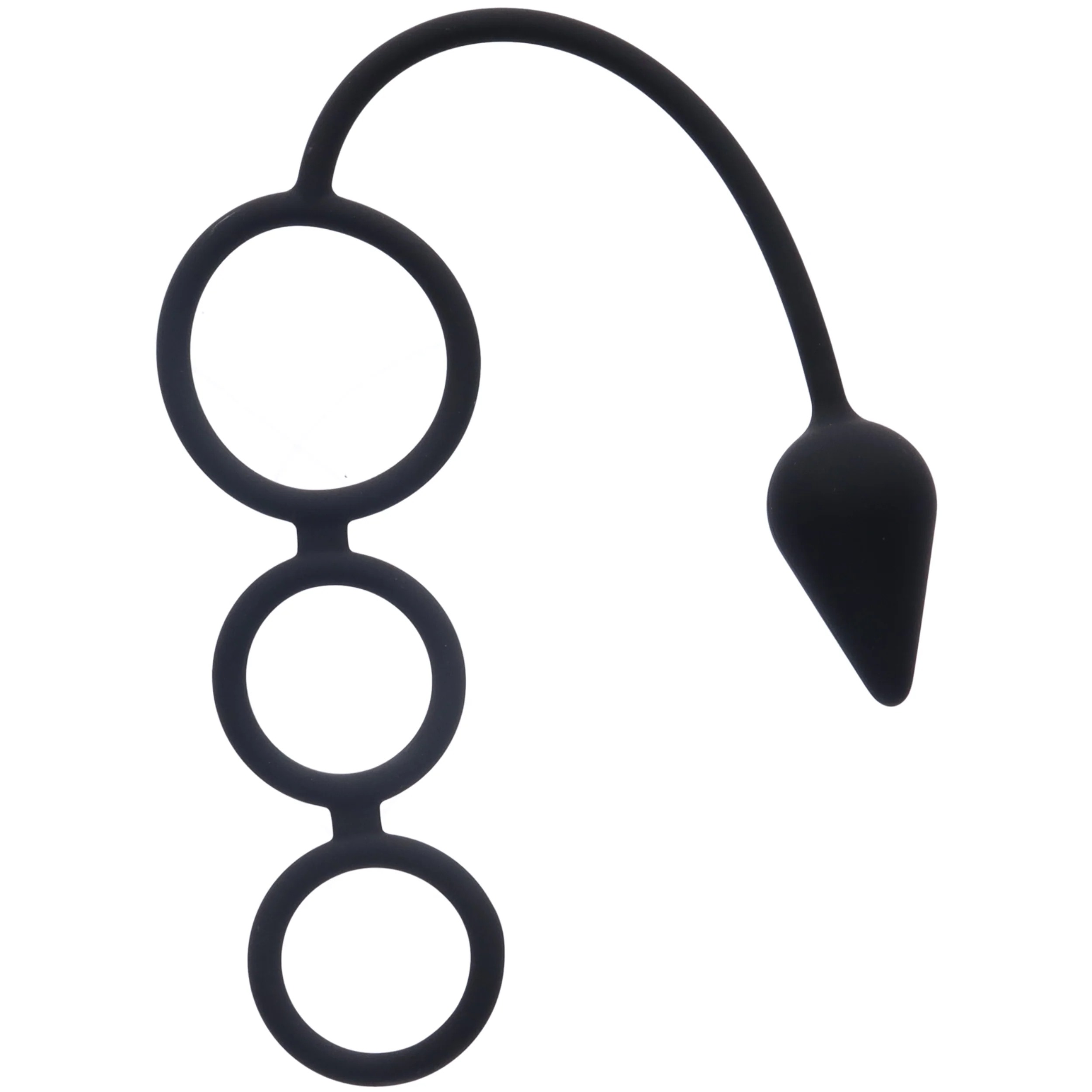 Anal Locking Cock Cage Tri Ring - Image 2