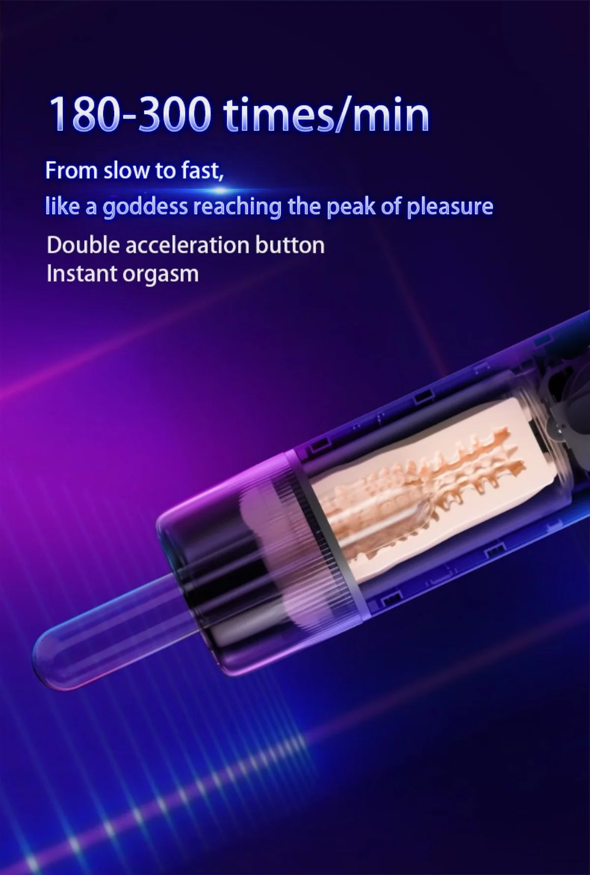 Automated Thrusting and Vibrating Warming Masturbator - Up To 300 Thrusts Per Minute! - Image 11