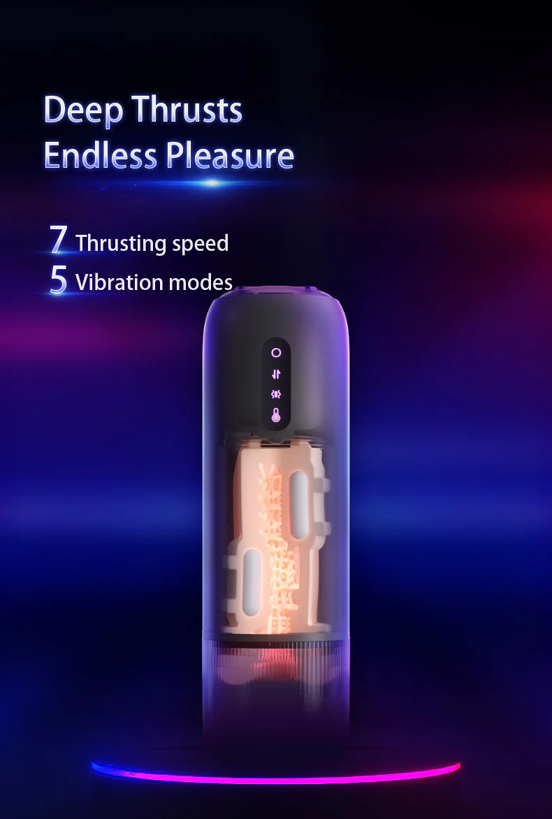 Automated Thrusting and Vibrating Warming Masturbator - Up To 300 Thrusts Per Minute! - Image 12