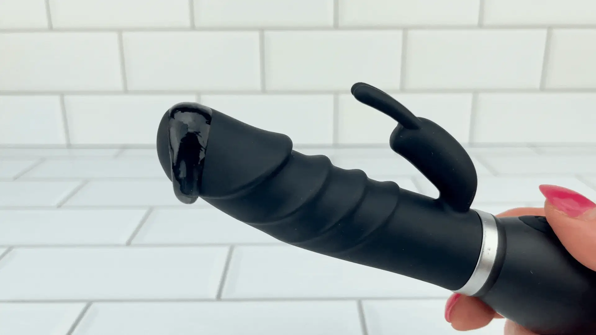 Beginner's Rippled Silicone Rabbit Vibe - Mini Size Perfect for First-Time Blended O's! - Image 6