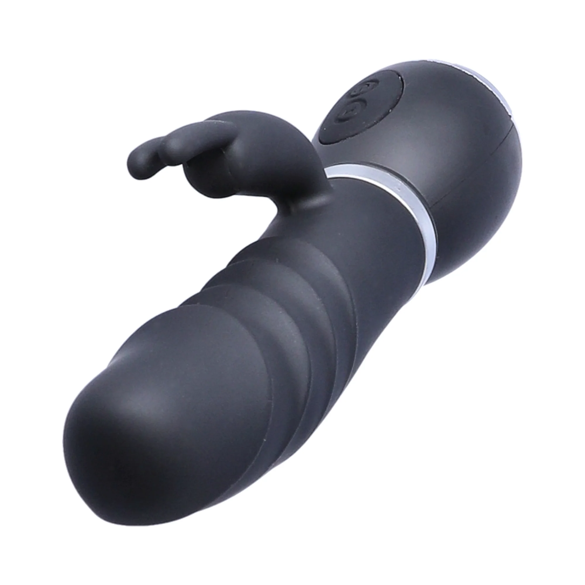 Beginner's Rippled Silicone Rabbit Vibe - Mini Size Perfect for First-Time Blended O's! - Image 8