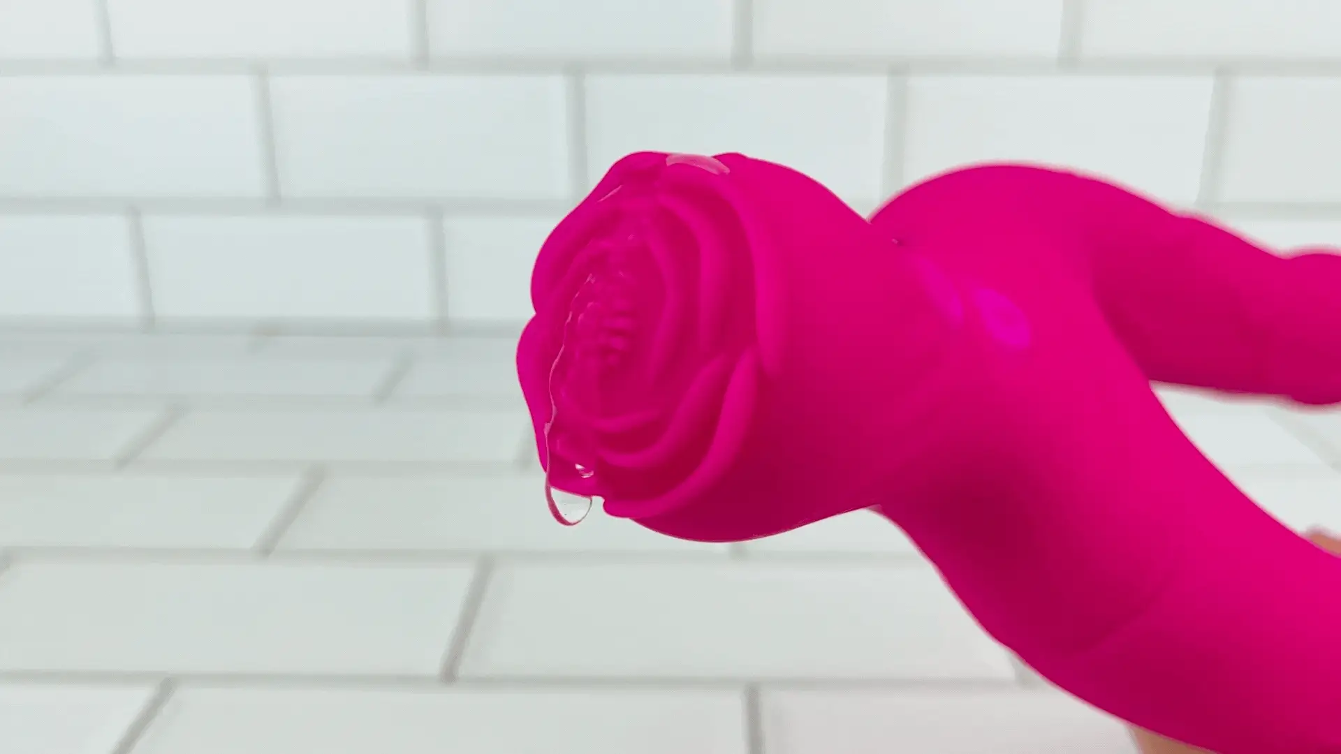 Bendy Silicone Double Dildo Vibrator with Clit Teaser - Fulfill DP Fantasies or Buzz Your Clit with the Vibrating Handle! - Image 10