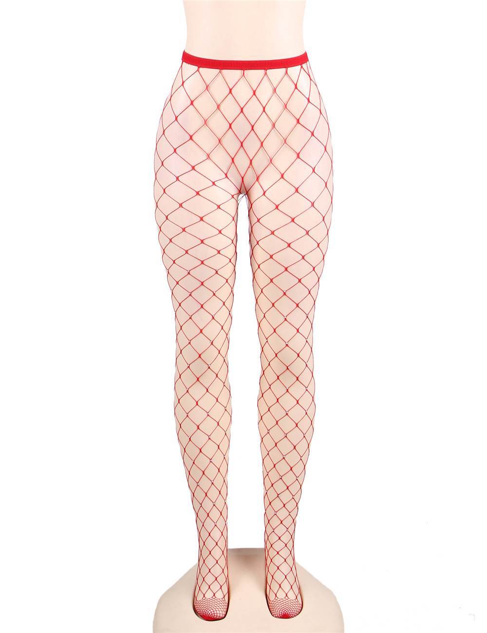 Rhinestone Net Pantyhose - One Size Fits Most - Image 3