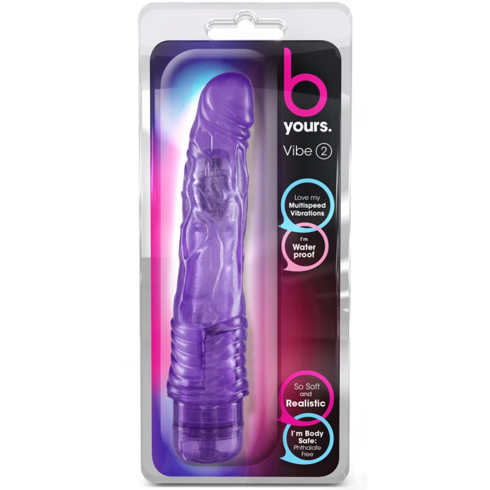 Blush B Yours Vibe 2 Vibrating 9 Inch Dildo - Image 2