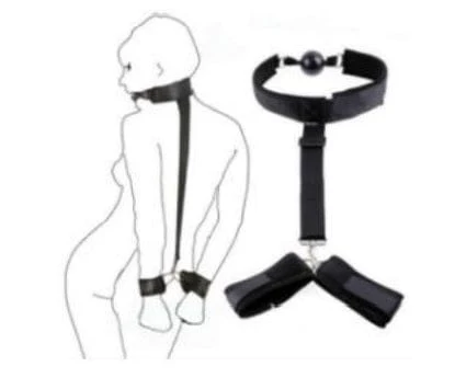 Bondage Restraints with Ball Gag and Cuffs - Image 8