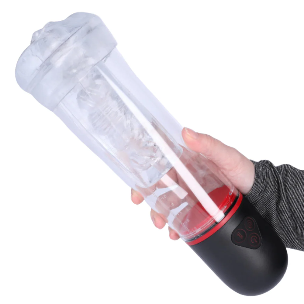 3-in-1 Brotar Vibrating Penis Pump, Stroker, & Sucker - Image 3