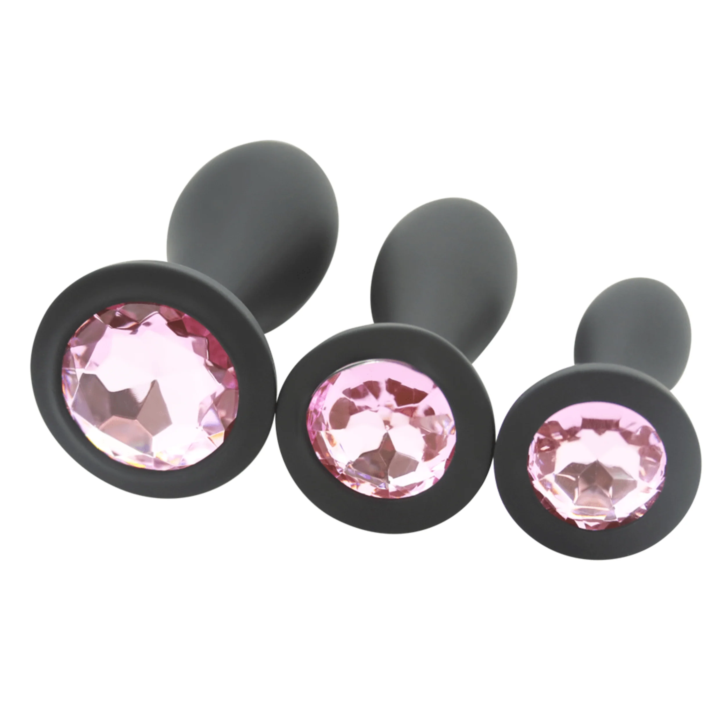 Bulbed Anal Plug with Jewel - Image 4