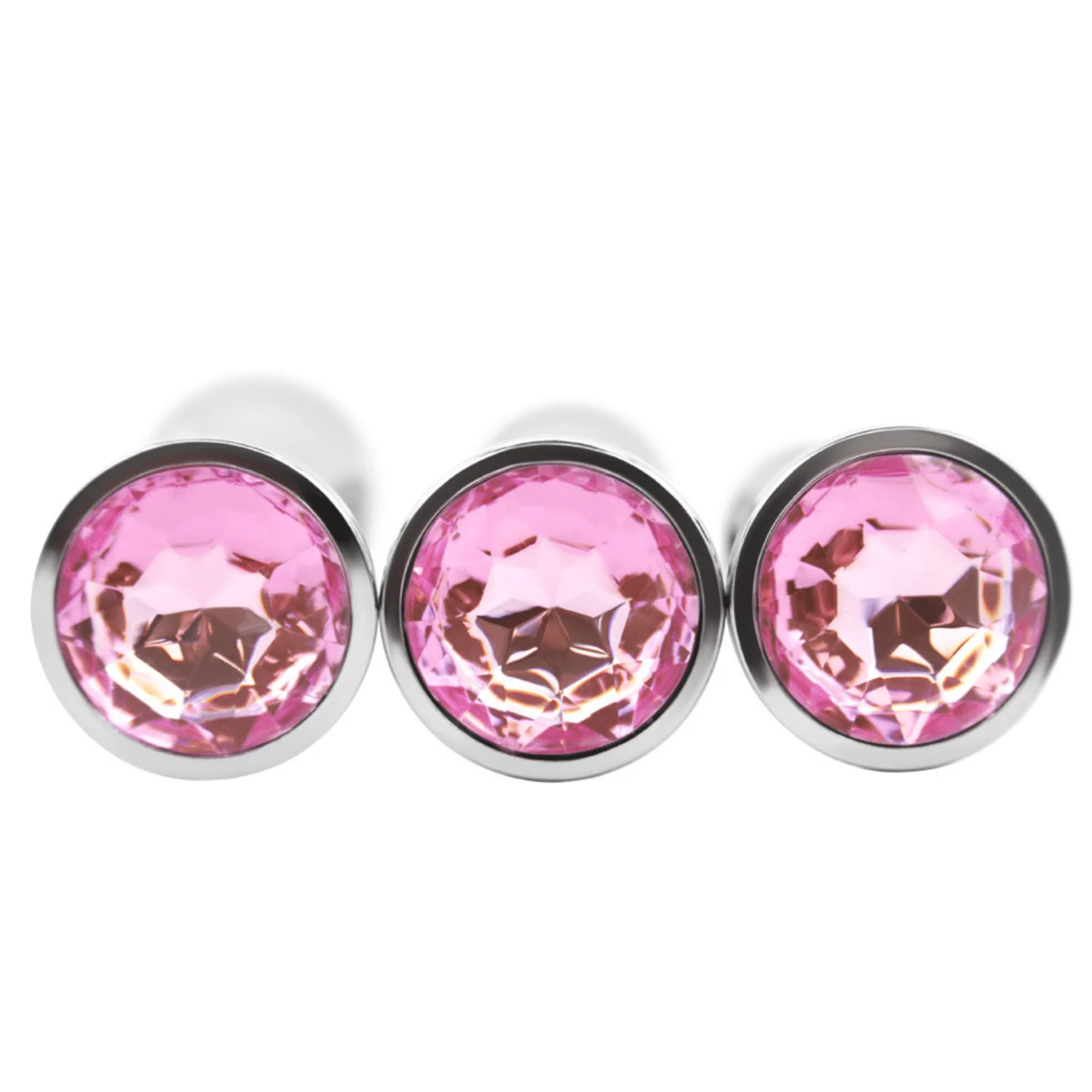 Tail Screw Weighted Metal Butt Plug with Jewel - Detachable Screw Plug - Image 3