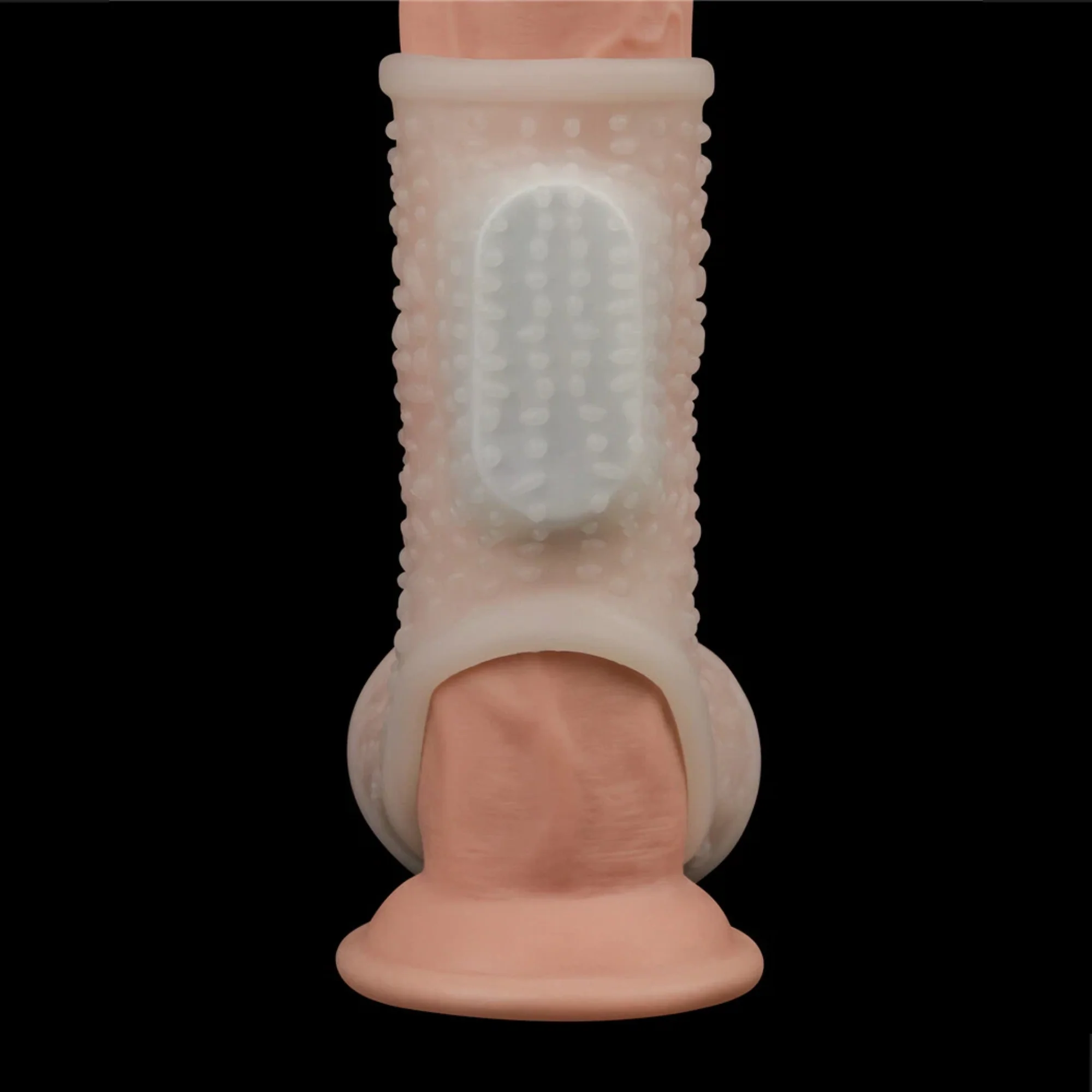 Bumpy Vibrating Knights Ring Scrotum Sleeve - Image 4
