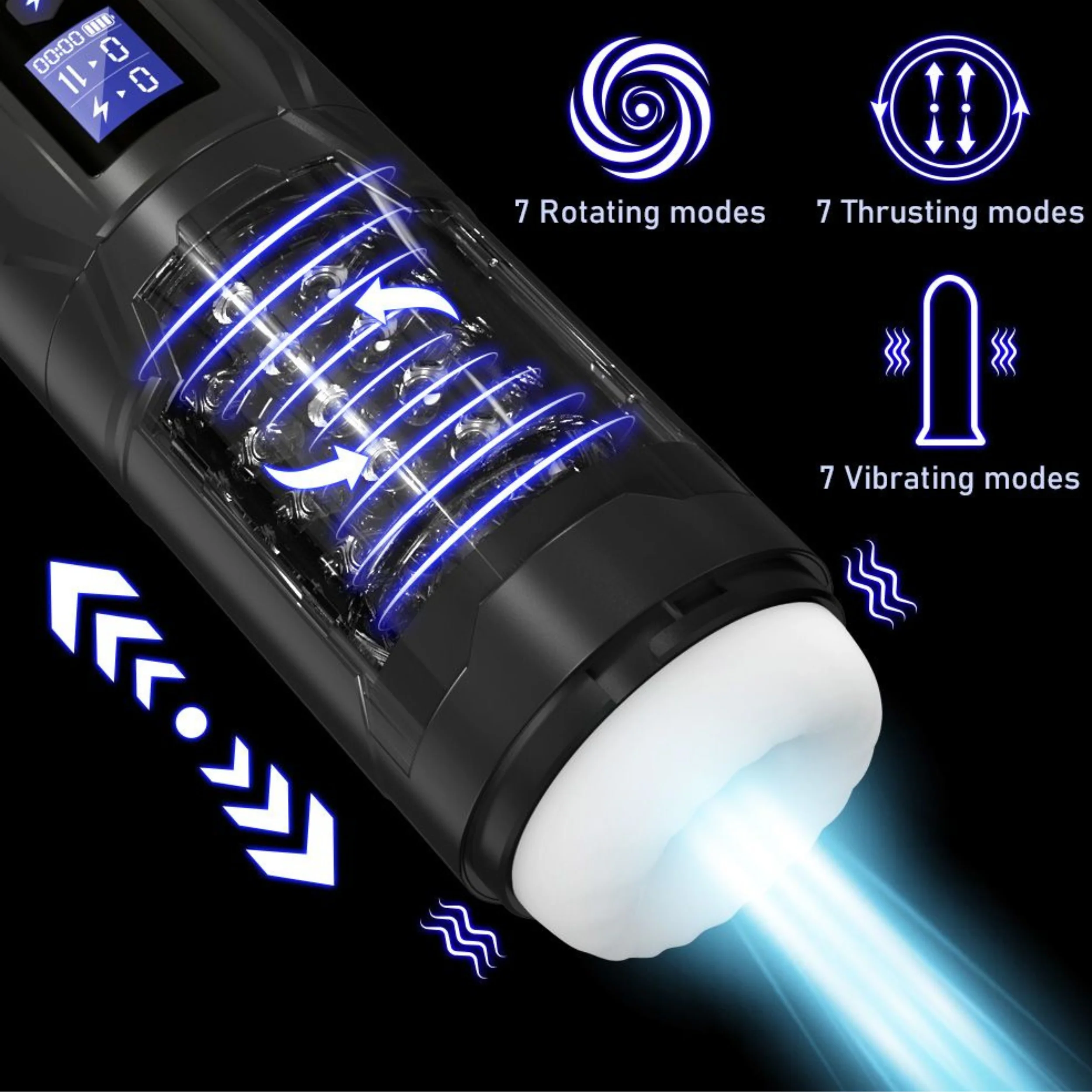 Buzzer Beater - Waterproof Thrusting and Rotating Male Masturbator - Image 9