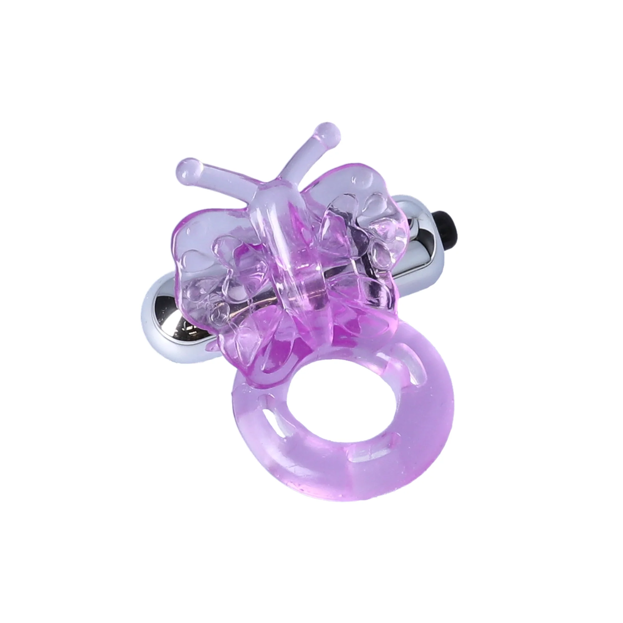 Purrfect Pets Buzzy Butterfly Silicone Stimulator with Vibrating Bullet - Image 2