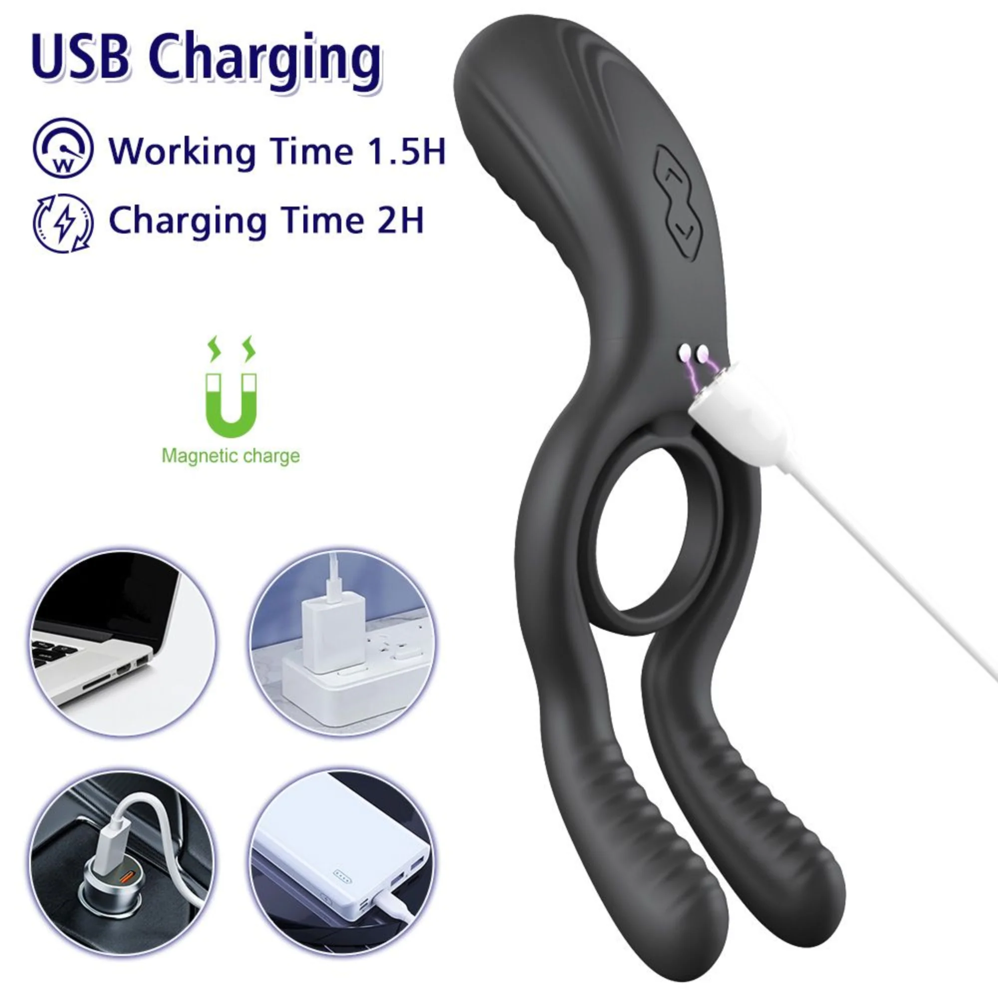 The Dual-Action Clit & Ball Vibrating Cock Ring - Image 13