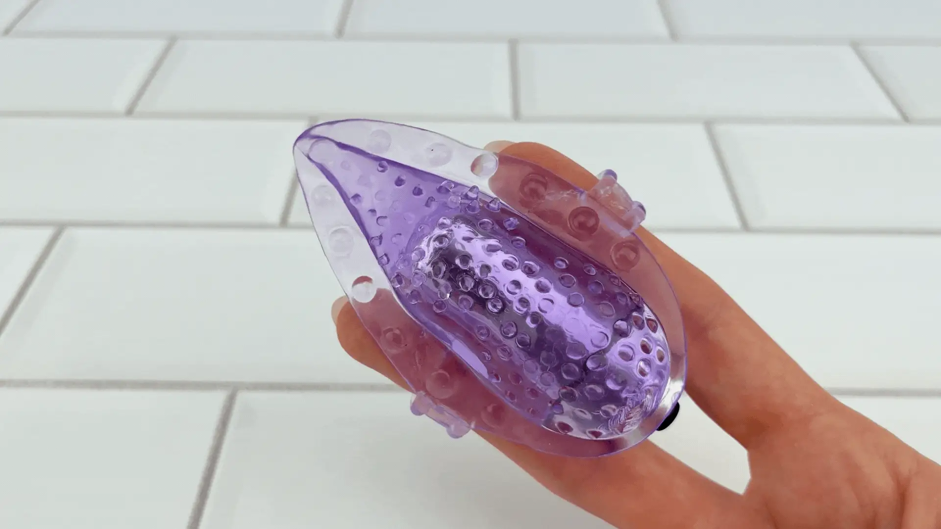 Vibrating Tongue Finger Sleeve with Clit Bullet - Image 2