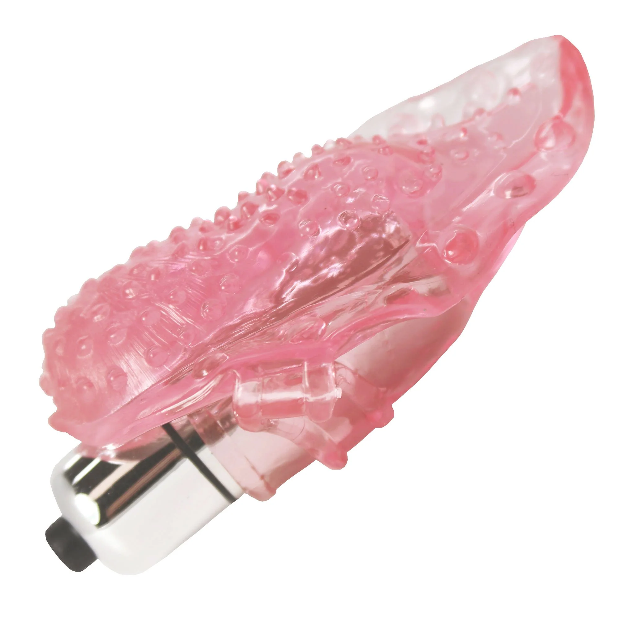 Vibrating Tongue Finger Sleeve with Clit Bullet - Image 5