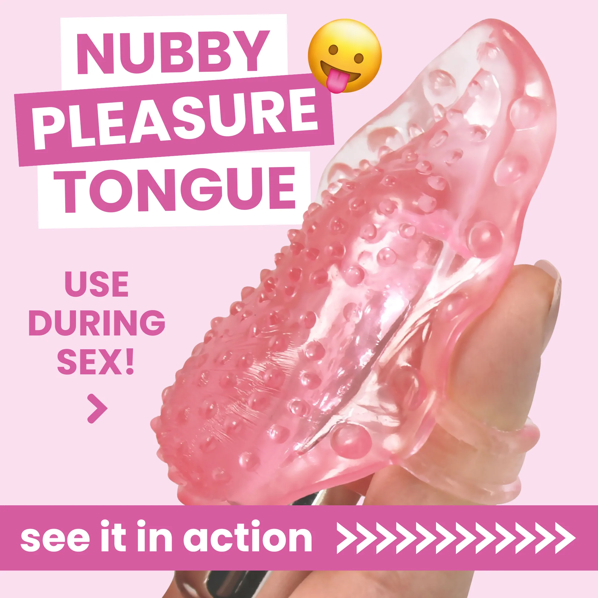 Vibrating Tongue Finger Sleeve with Clit Bullet - Image 9