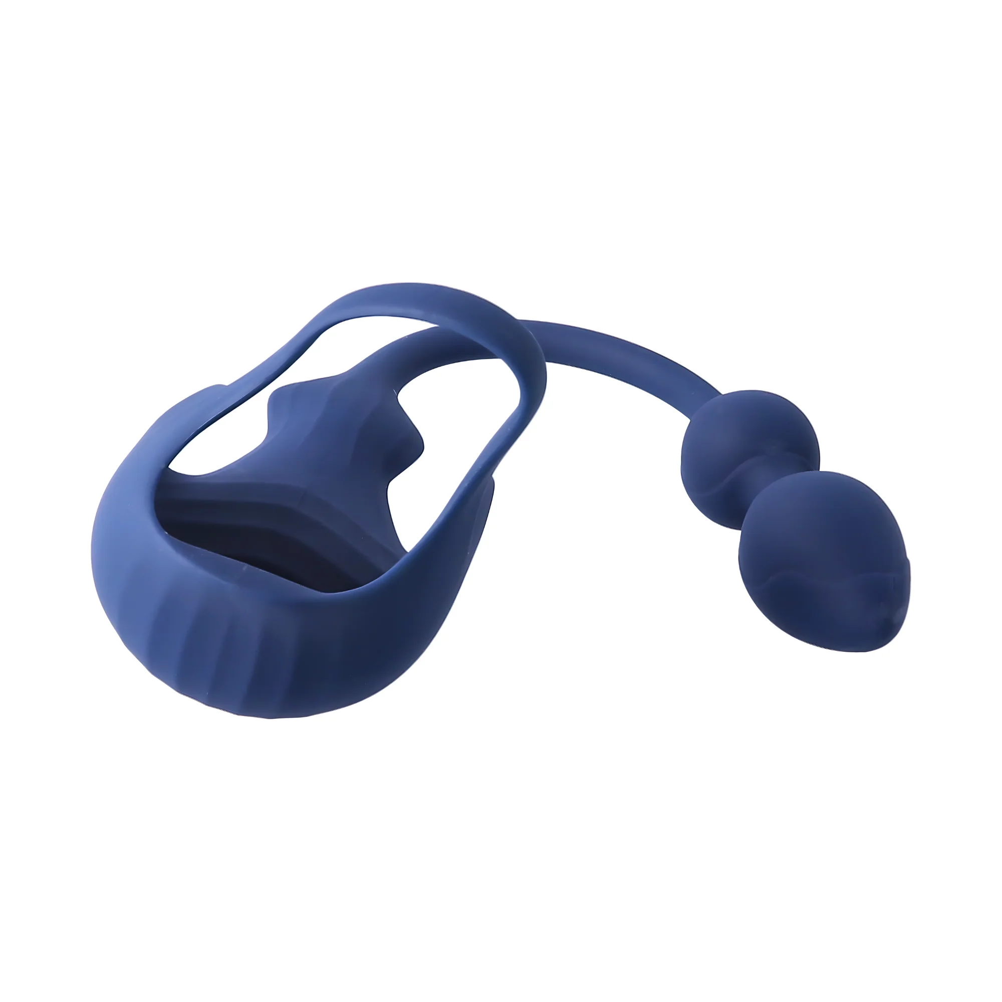Cock Ring with Ball Cage and Anal Plug - Hugs Your Balls With Vibrations & Targets Your P-Spot! - Image 9