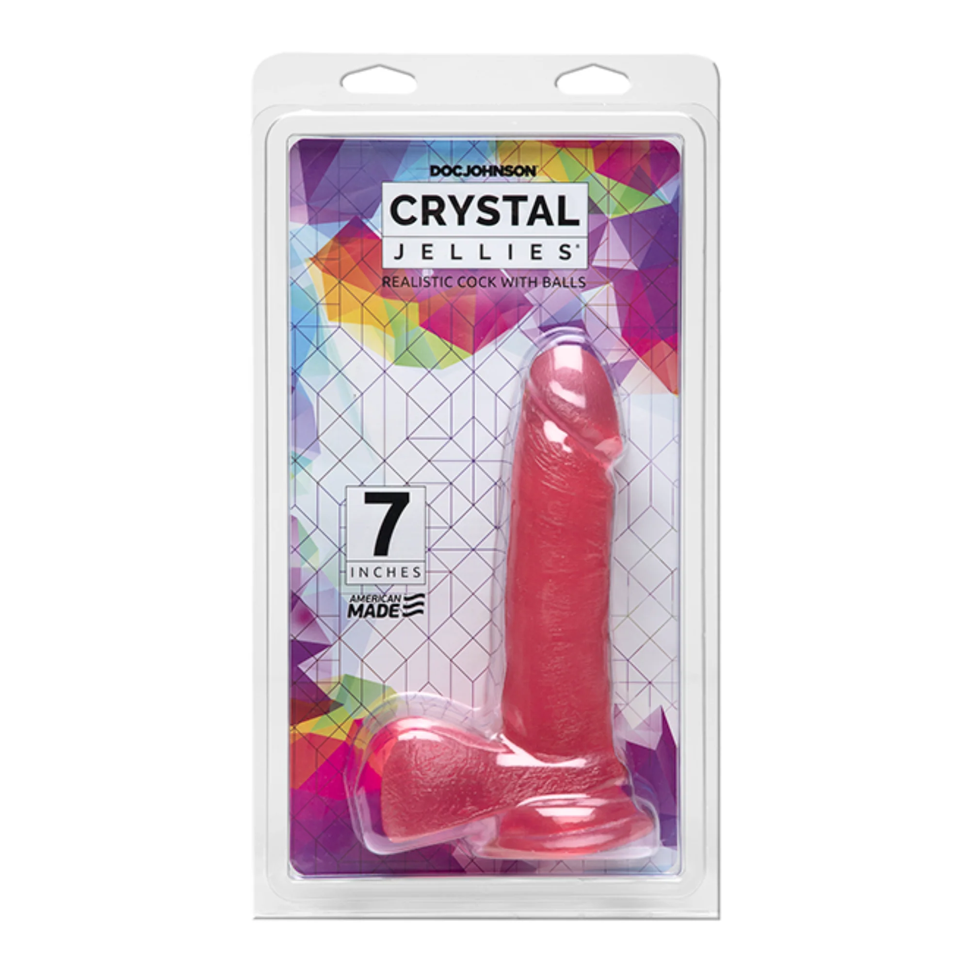 Crystal Jellies Realistic Ballsy Cock - Suction Cup Dildo! - Image 5