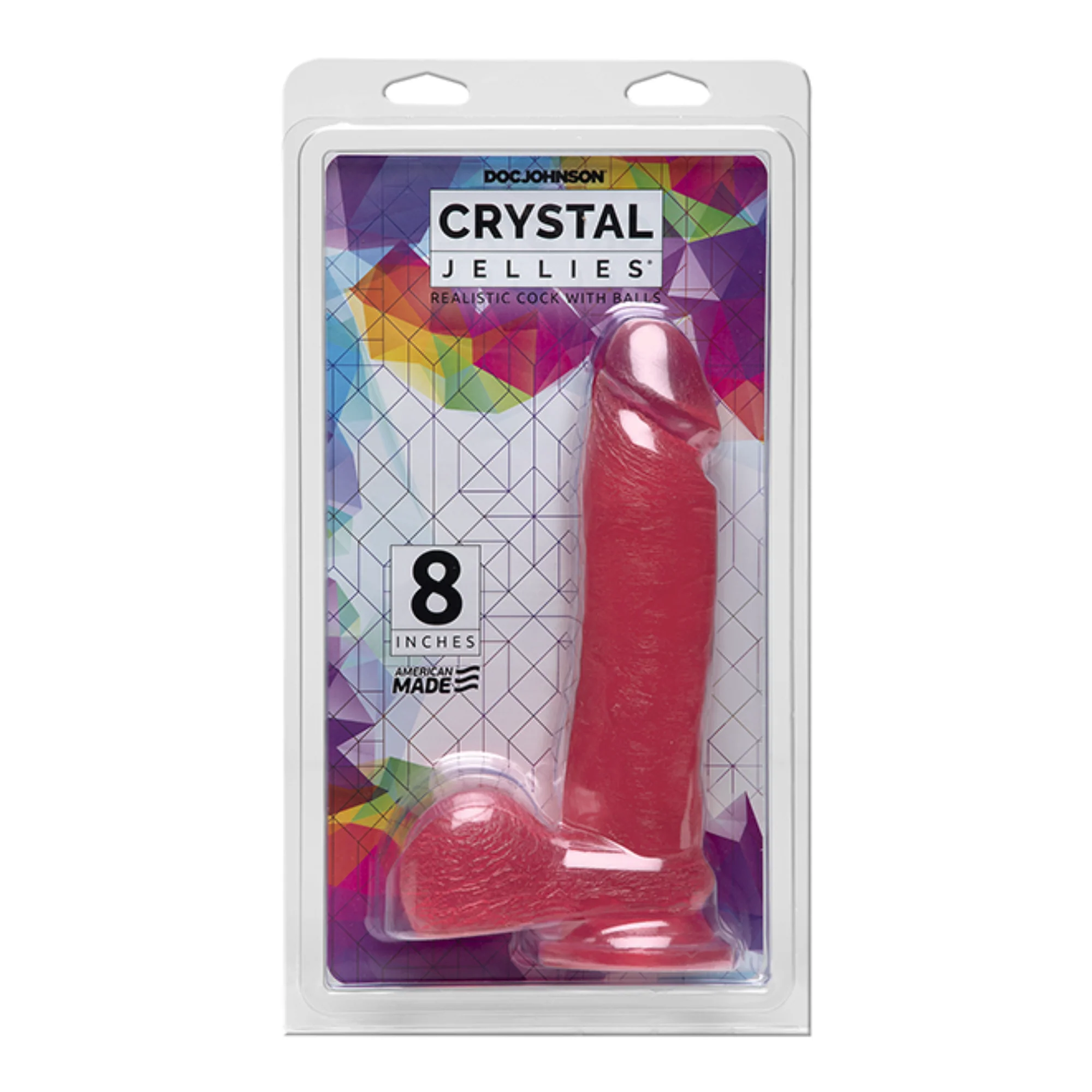 Crystal Jellies Realistic Ballsy Cock - Suction Cup Dildo! - Image 7