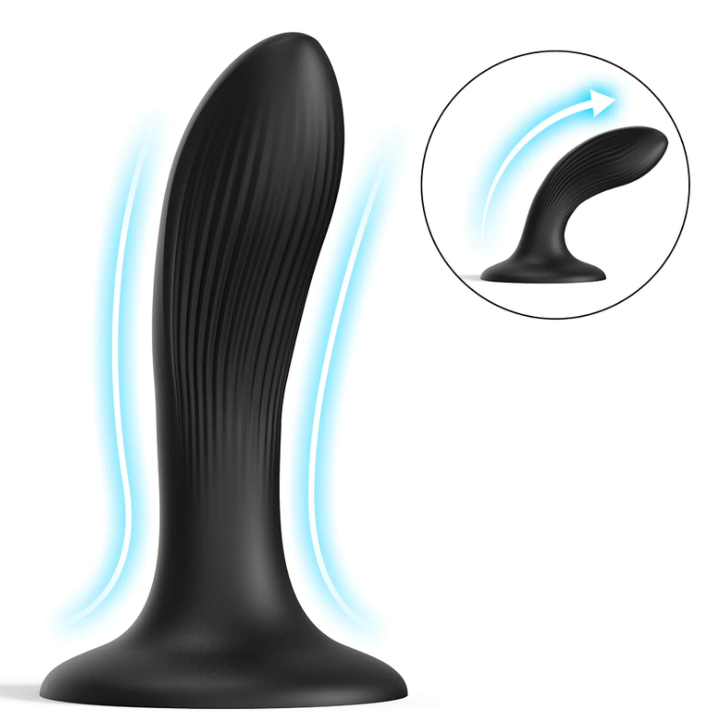 Curved Silicone Dildo with Suction Cup - Perfect for G-Spot Stimulation or Pegging! - Image 2
