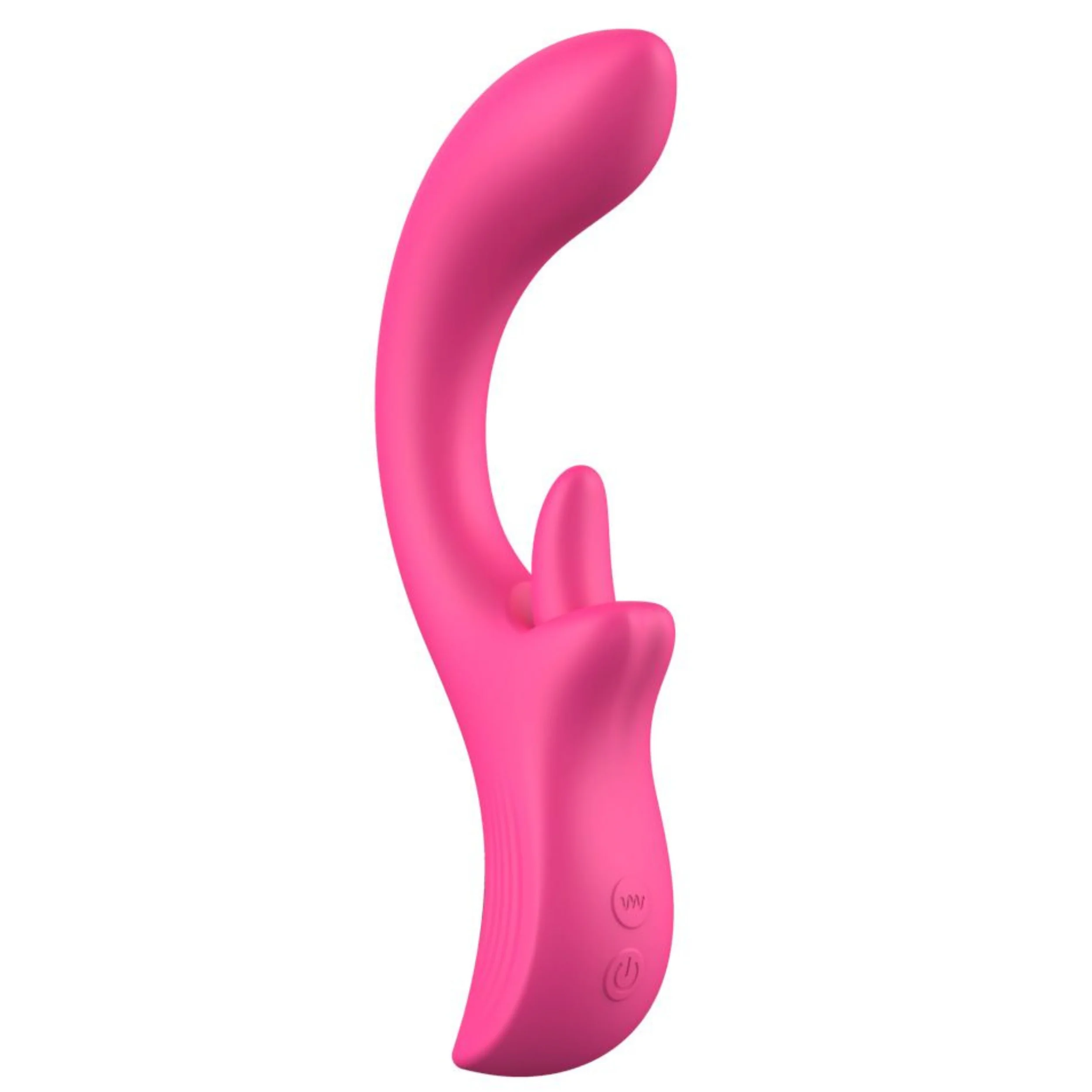 Double O Dual Action Silicone G-Spot Vibe and Clit Licker - 360 Tongue Licking Rotation! - Image 3