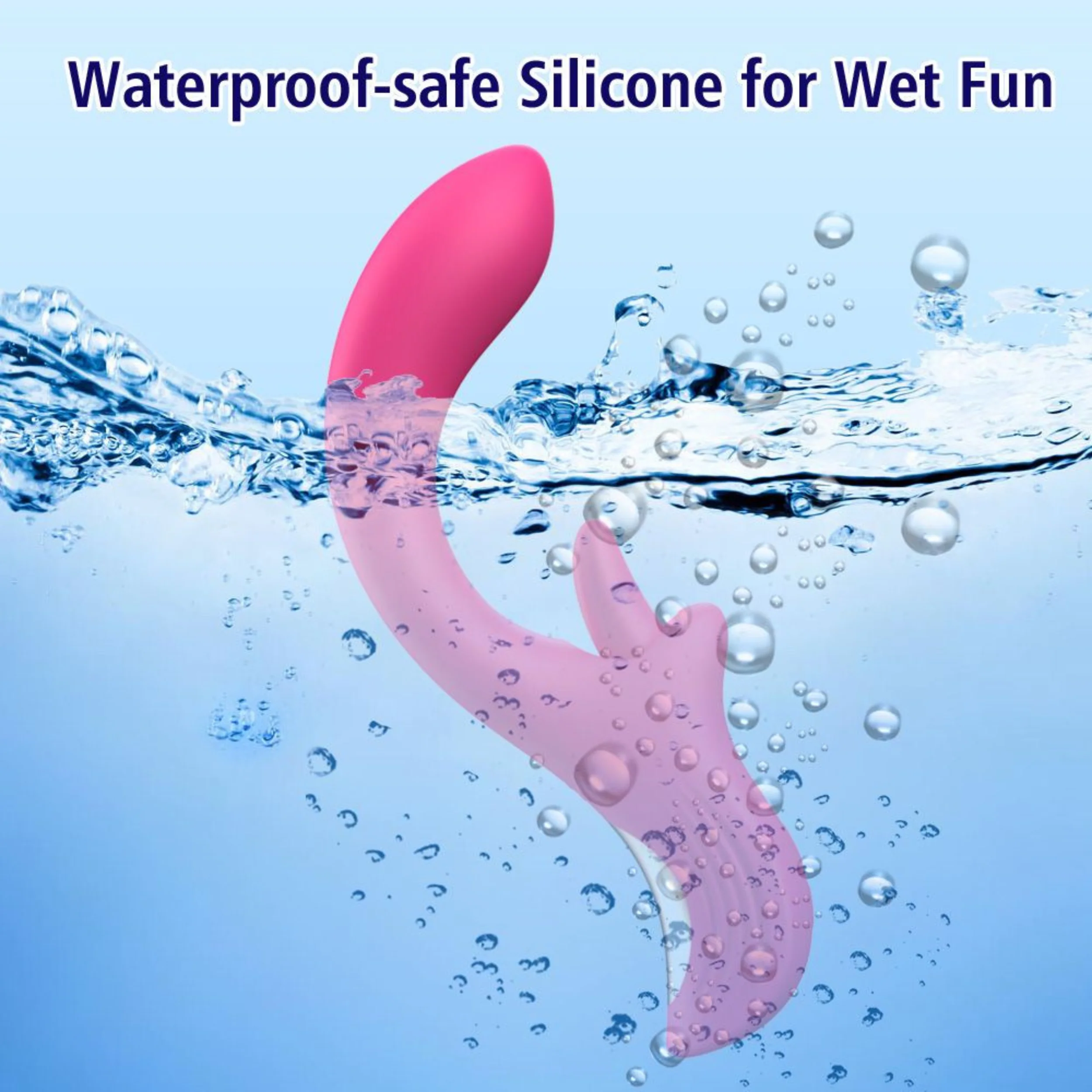 Double O Dual Action Silicone G-Spot Vibe and Clit Licker - 360 Tongue Licking Rotation! - Image 7