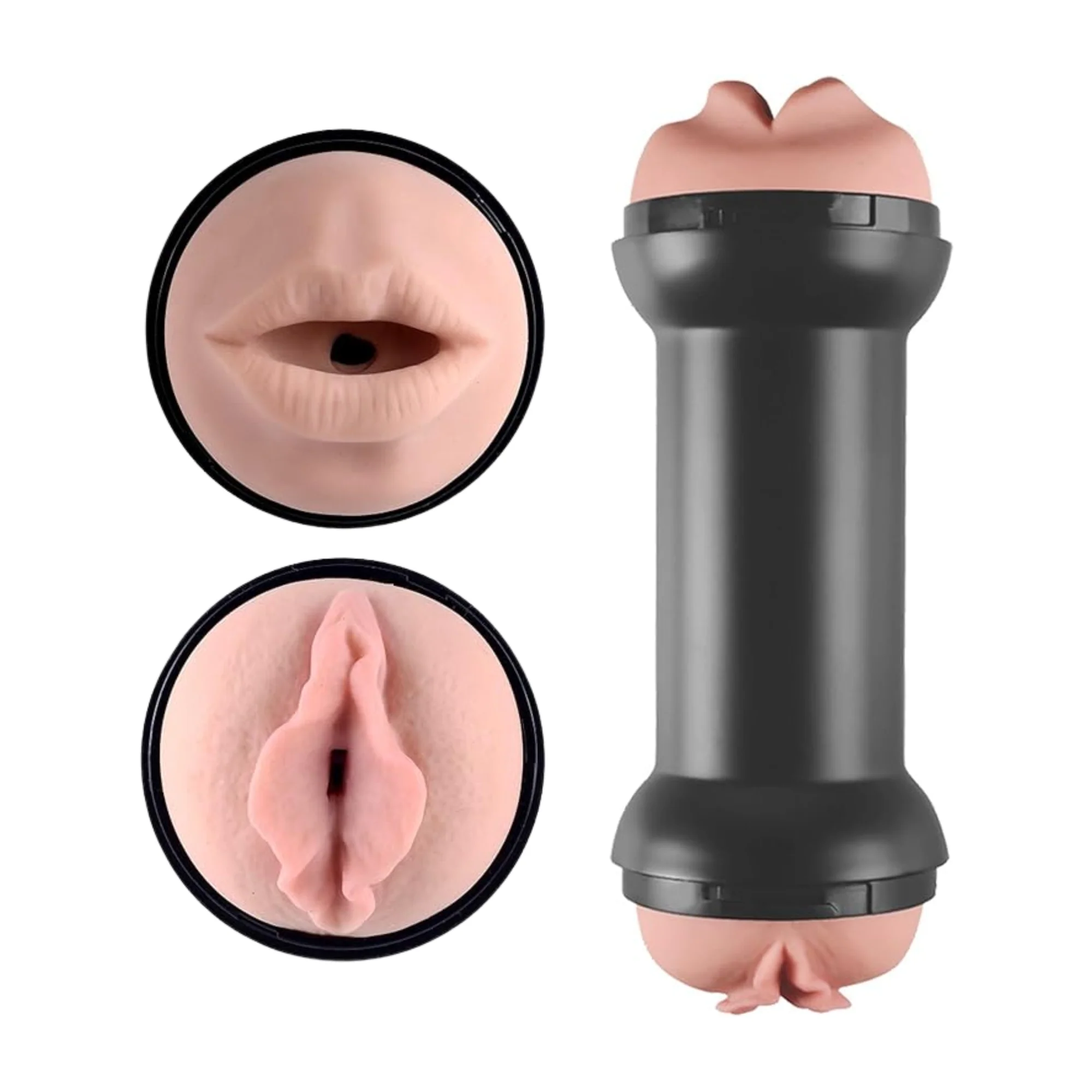Training Master Double Sided Male Stroker - Mouth and Pussy - Image 2