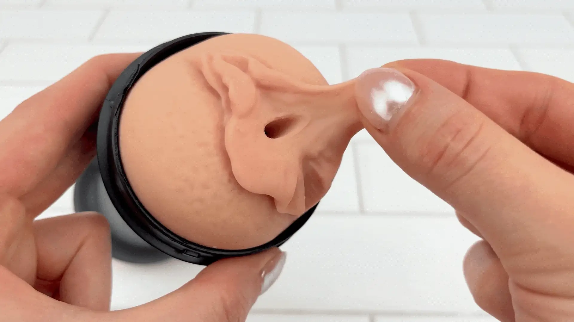 Realistic Double-Ended Stroker - Tight Pussy & Ass or BJ & Pussy Stroker! - Image 5
