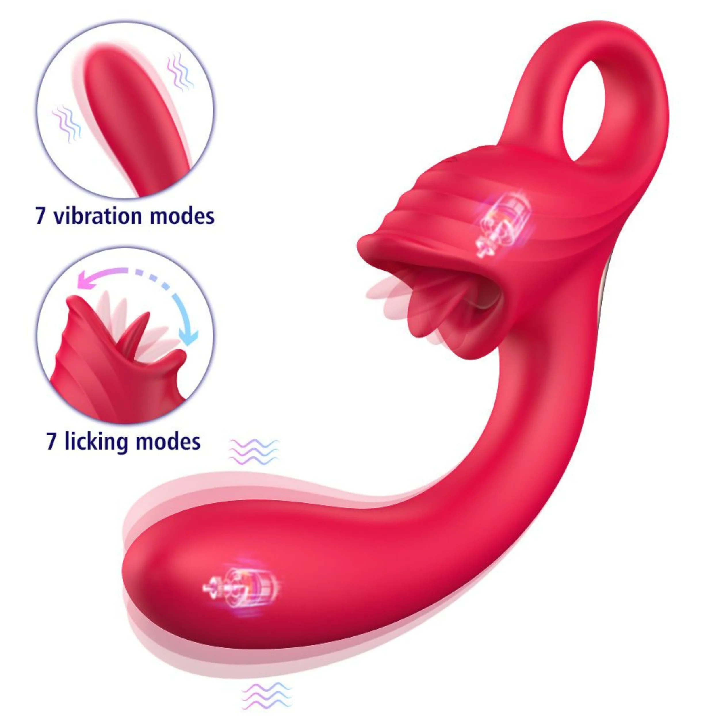 Twirling Dual Diva Delight - Silicone Clit Licking & G-Spot Vibrator - Image 10