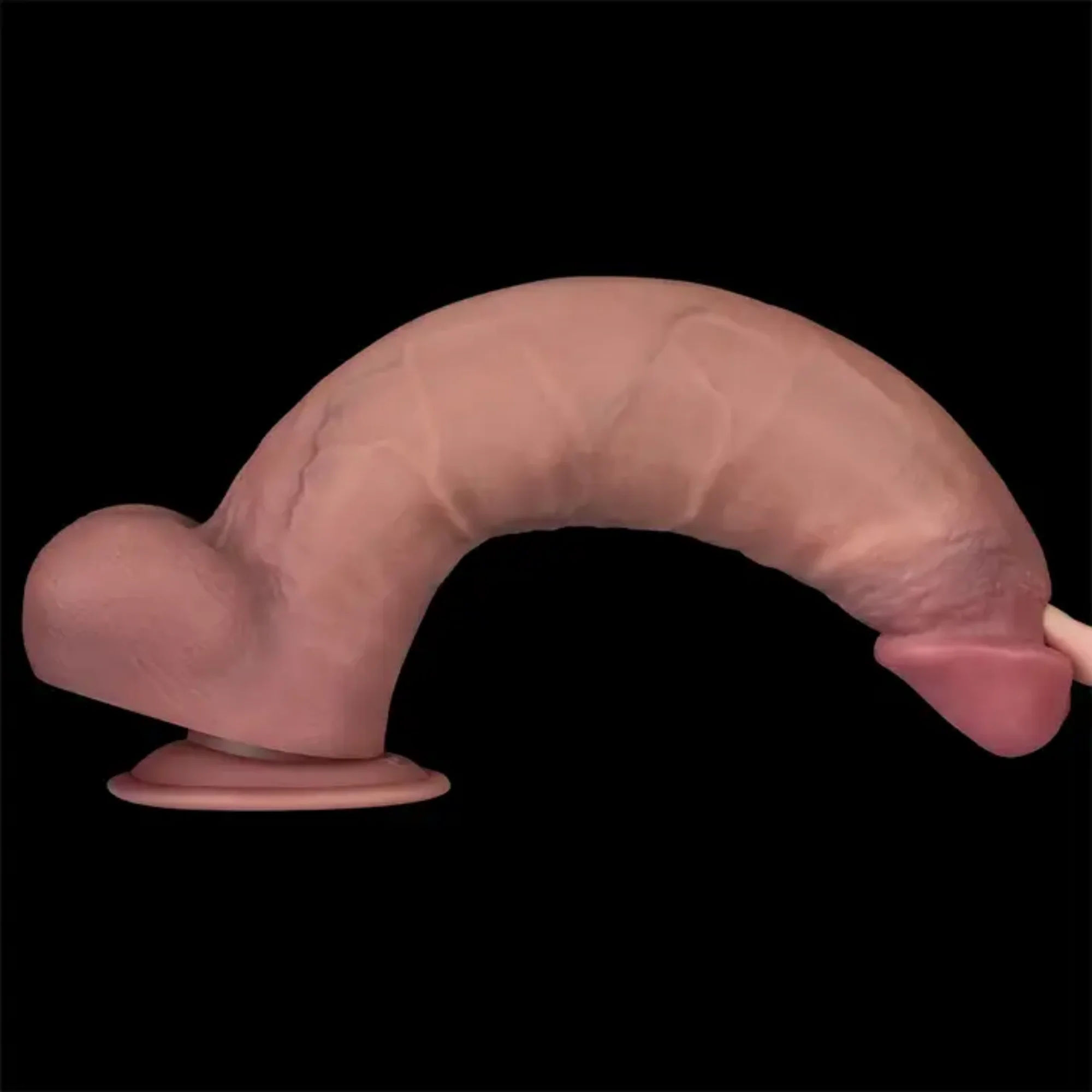 12" Vibrating Dual Density Power Cock - Experience Unmatched Realism! - Image 5