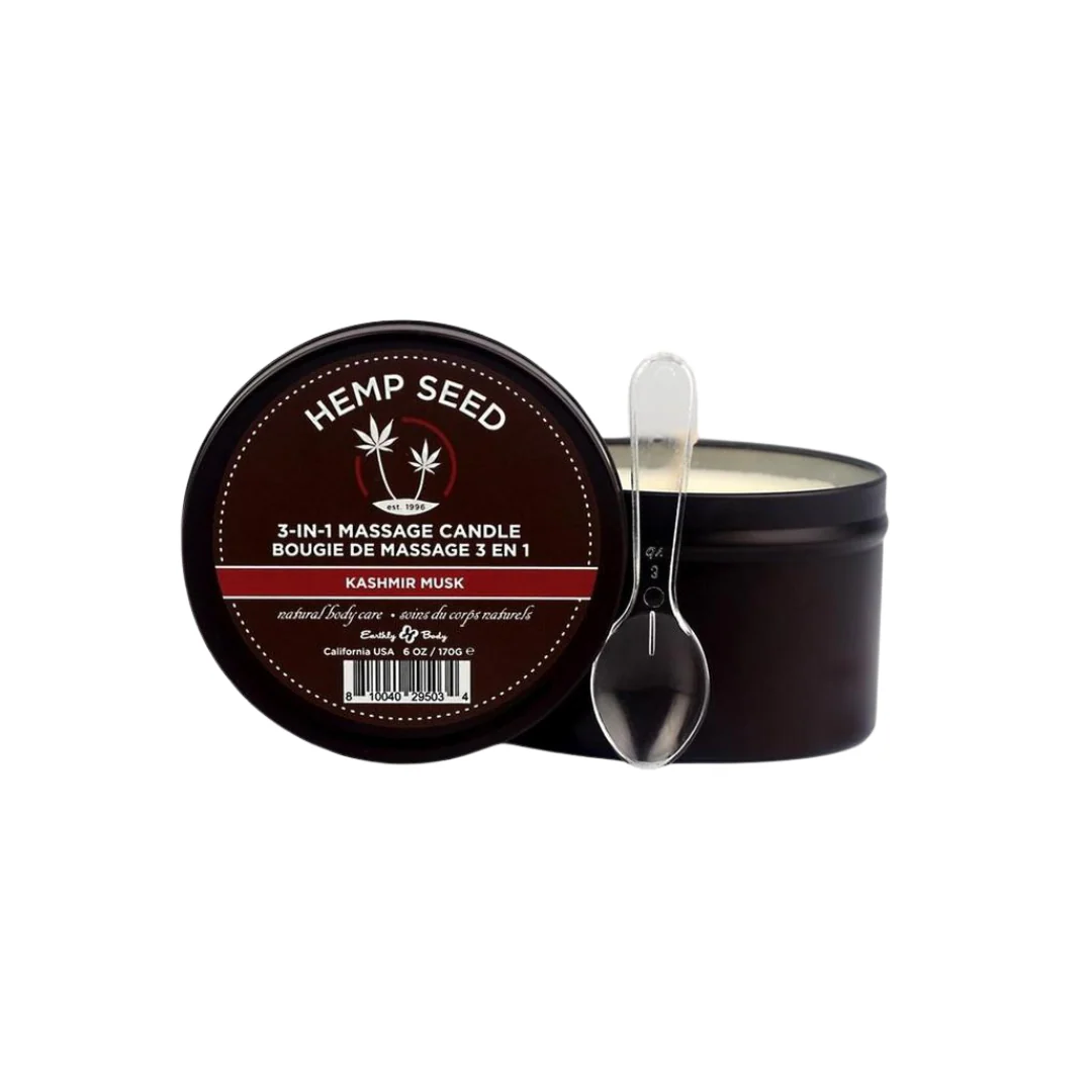 Earthly Body Hemp Seed 3 In 1 Massage Candle - Image 5