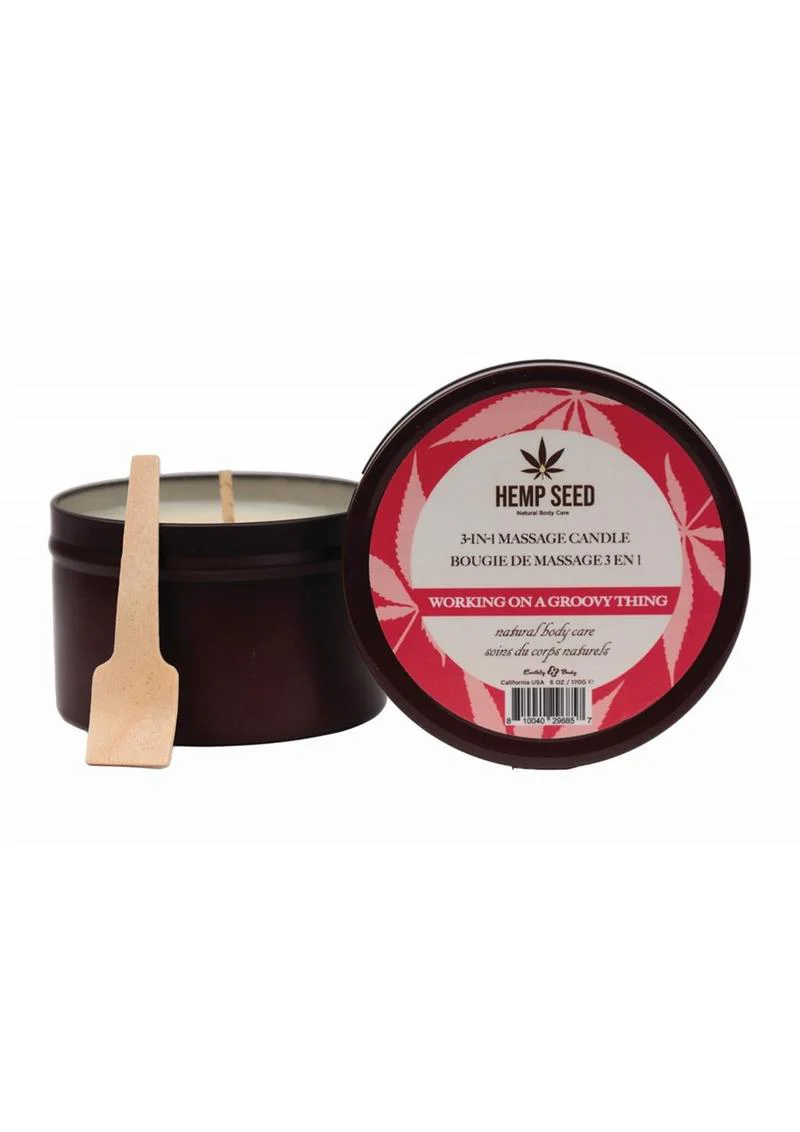 Earthly Body Hemp Seed 3 In 1 Massage Candle - Image 6