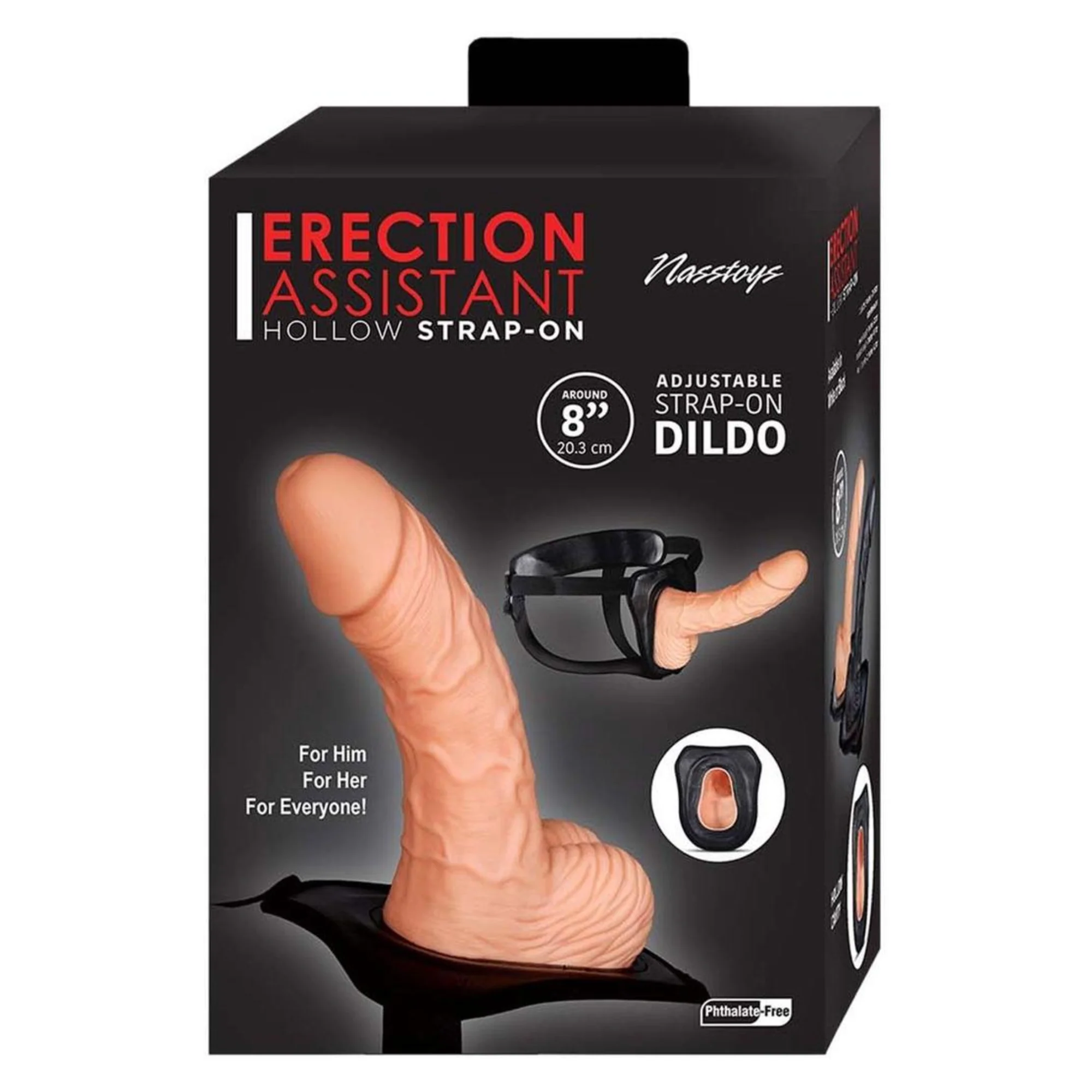 Erection Assistant 8 Inch Hollow Strap-On - Image 5