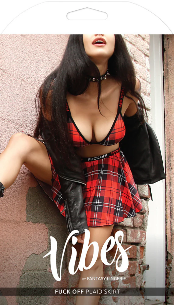 F*ck Off Plaid Skirt - Image 3