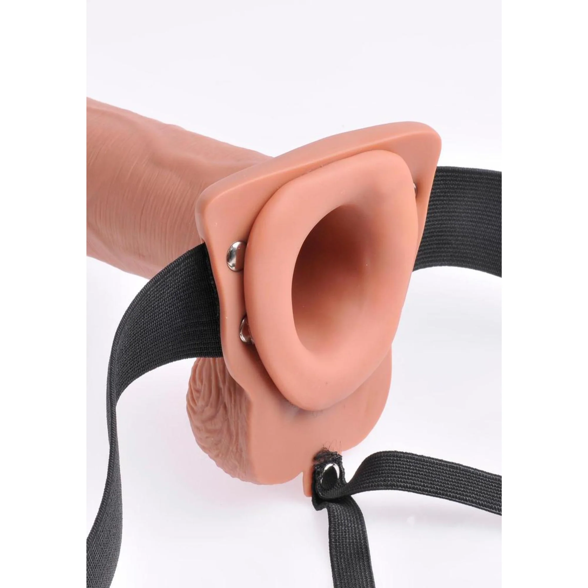 Fetish Fantasy Series - 10" Vibrating Hollow Strap-on w/ Remote Control - Image 3
