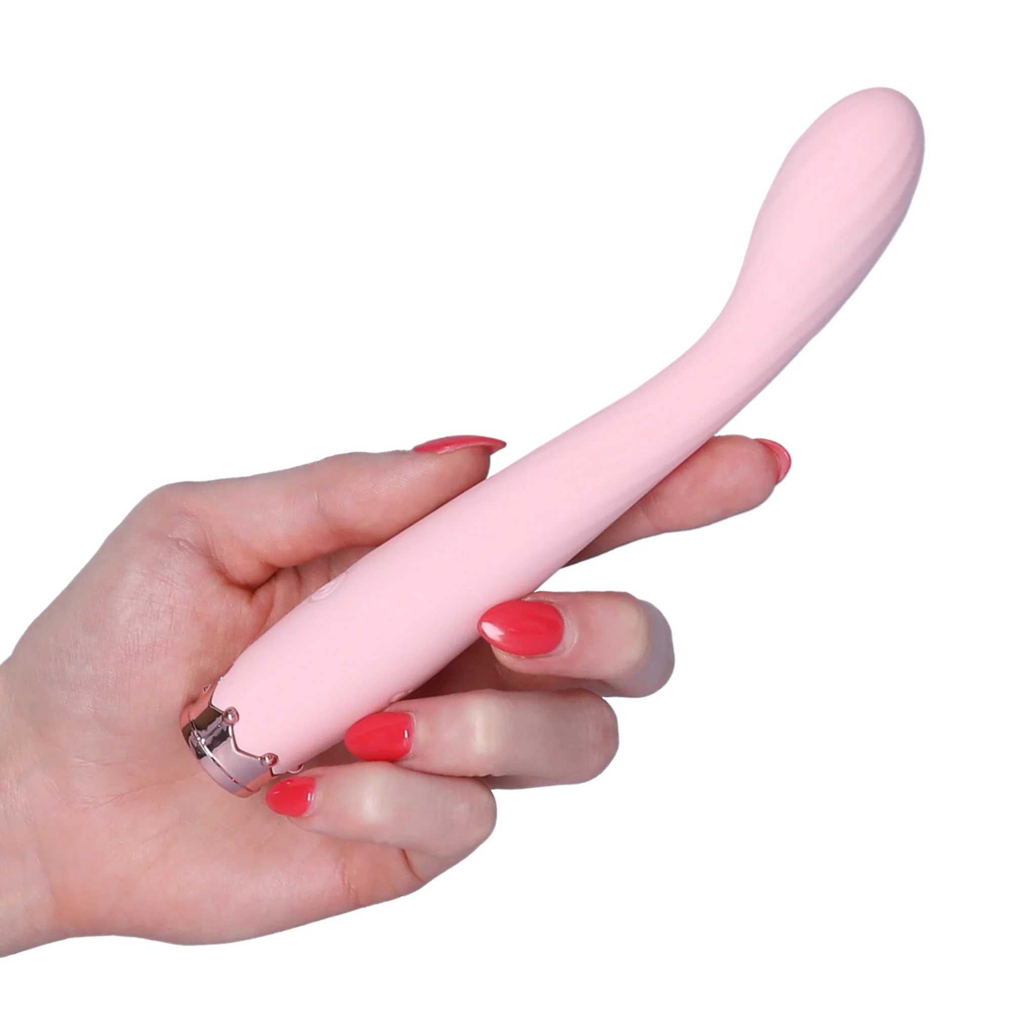 Beginner's Silicone G Spot Vibrator - Flexible Slim Shaft with Toe-Curling Power - Image 3