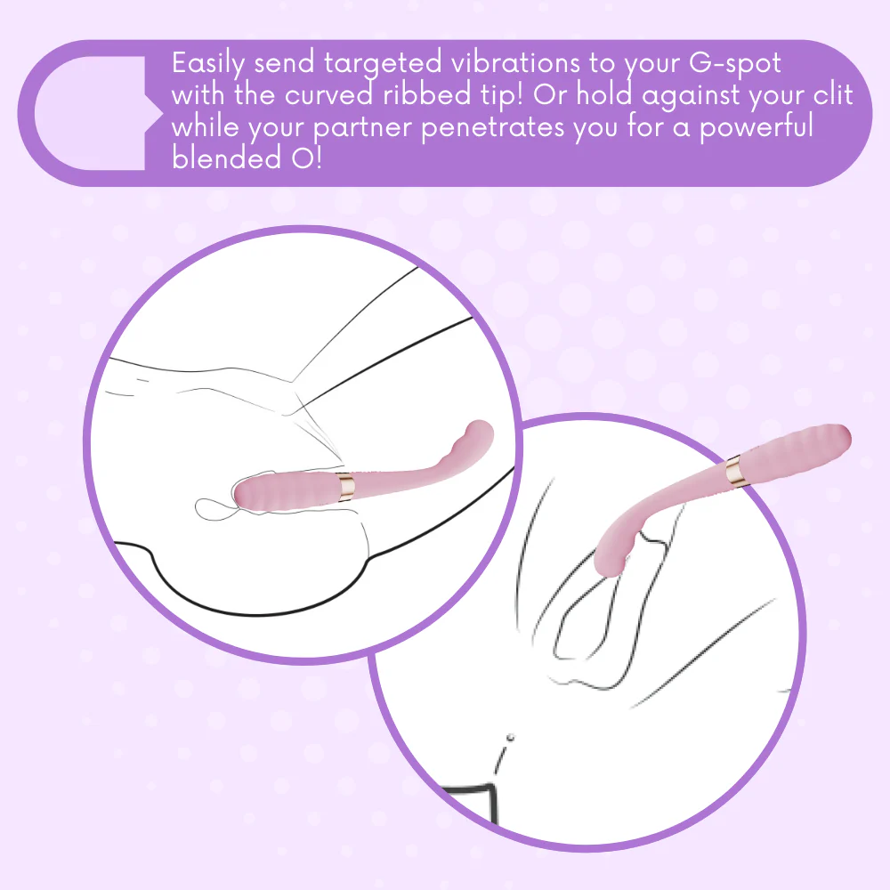 Flexible Silicone Dual-Ended G-Spot Vibrator - Strong Vibes on Each End! - Image 6