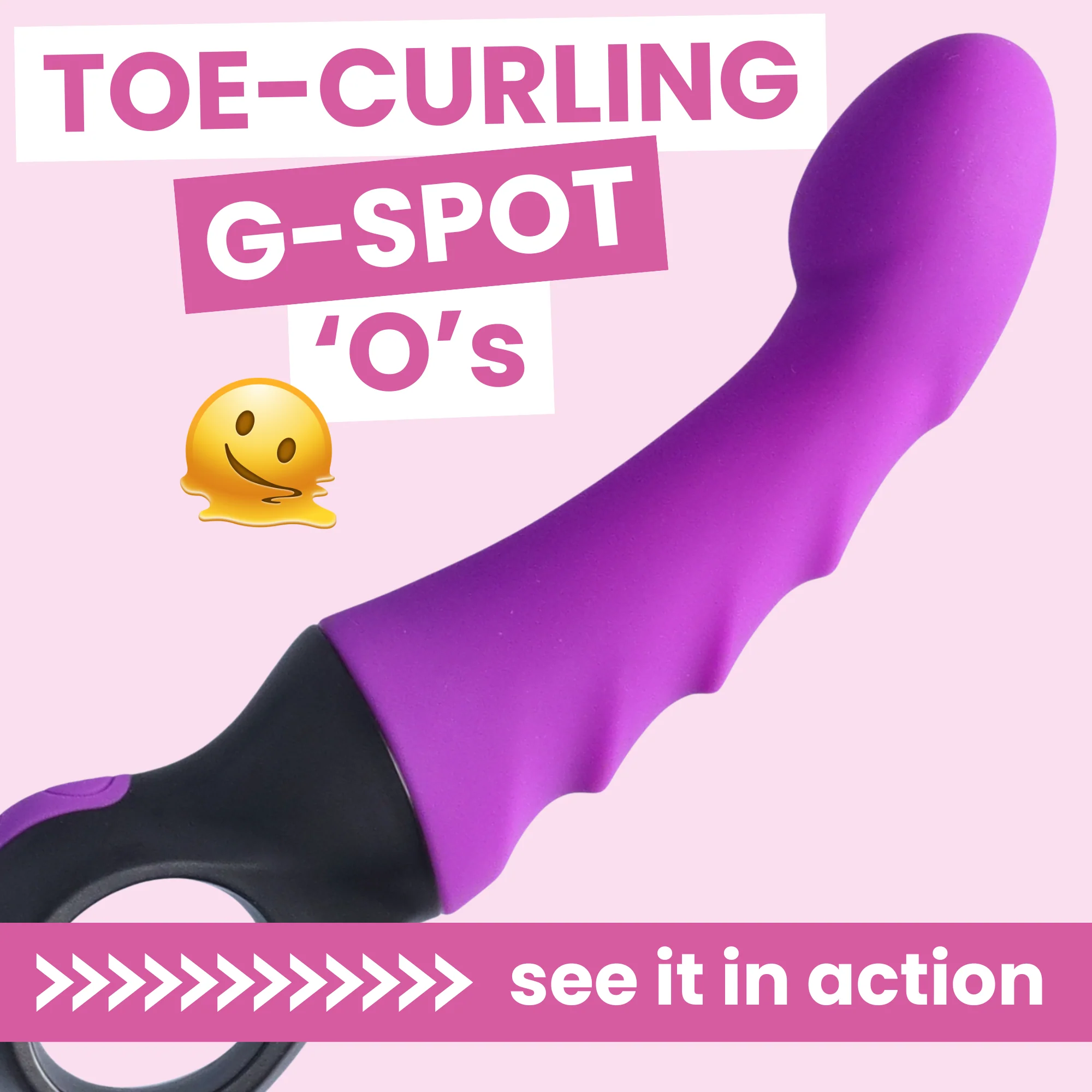 Flexible Vibrating G-Spot Dildo - Curved To Hit The G-Spot & P-Spot Just Right!