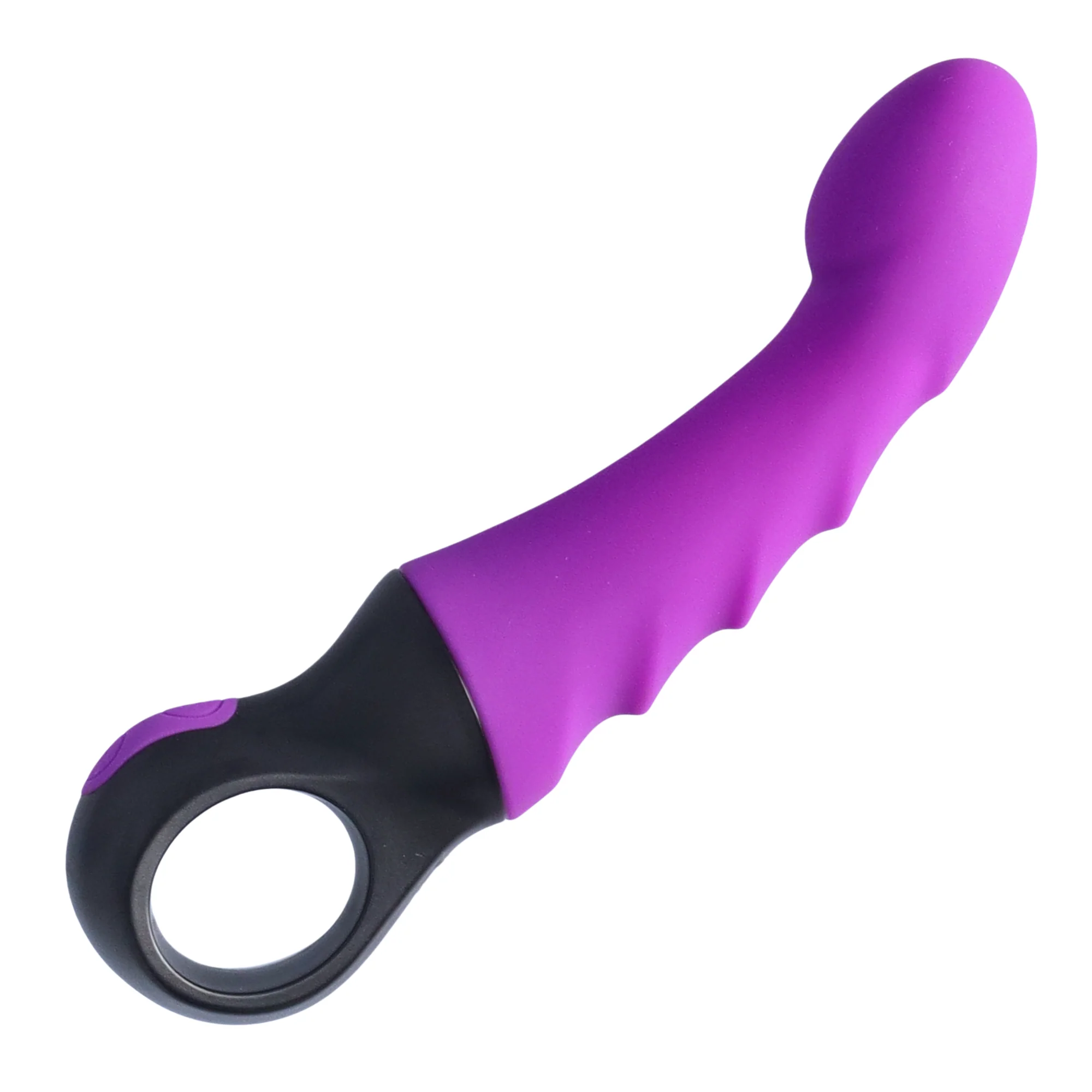 Flexible Vibrating G-Spot Dildo - Curved To Hit The G-Spot & P-Spot Just Right! - Image 3
