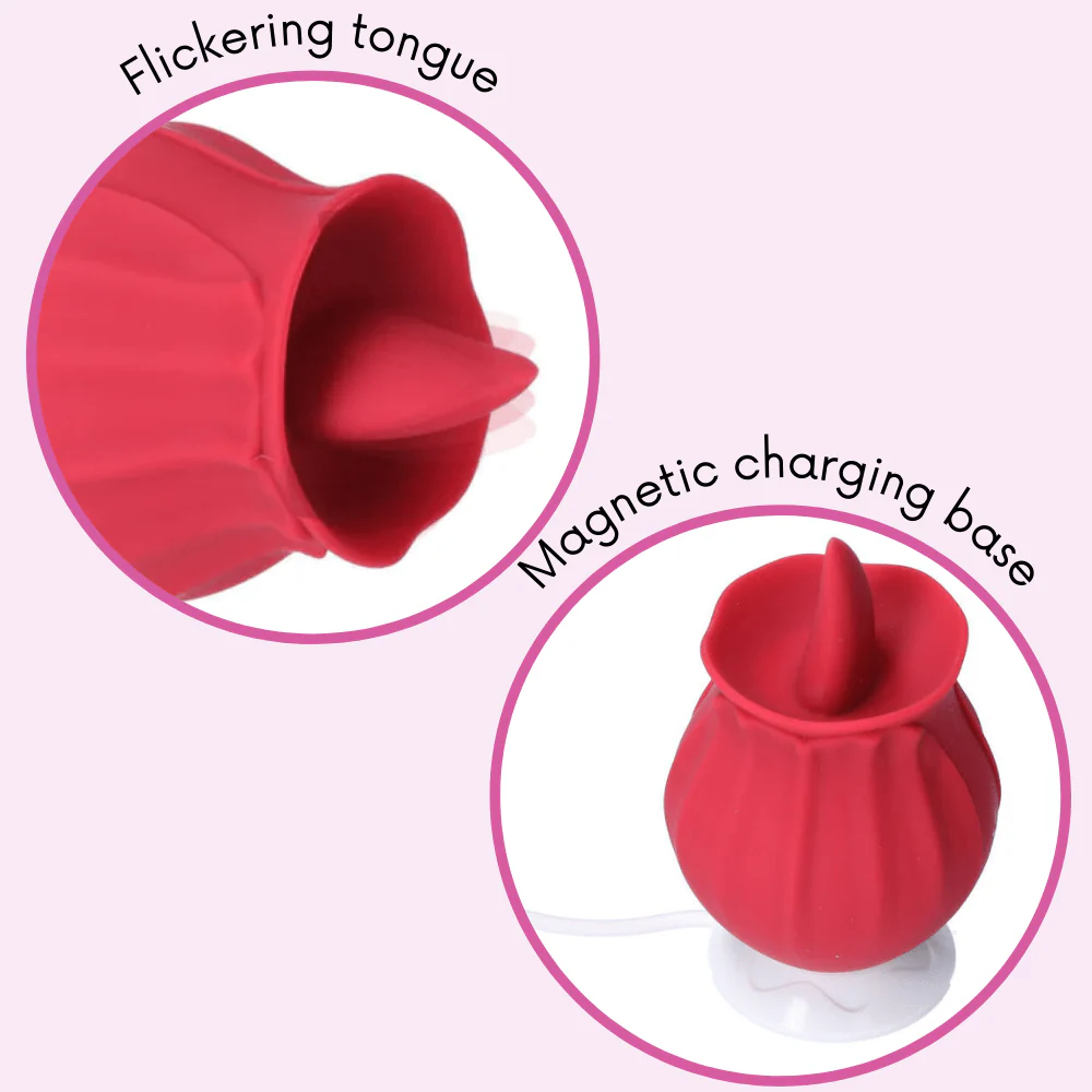 Bhava Rechargeable Flickering Tongue Rose | Clit Licking Stimulator - Image 11