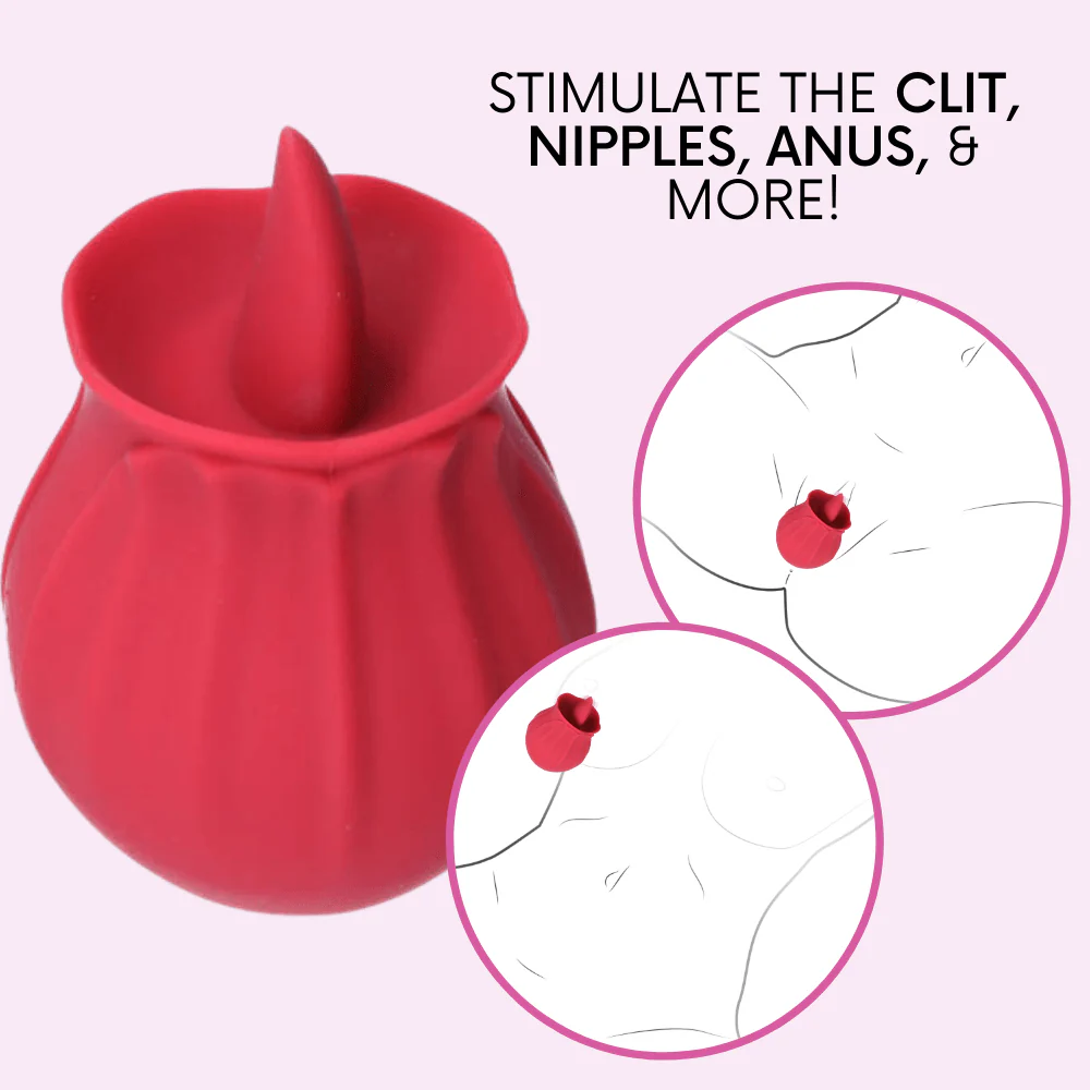 Bhava Rechargeable Flickering Tongue Rose | Clit Licking Stimulator - Image 4