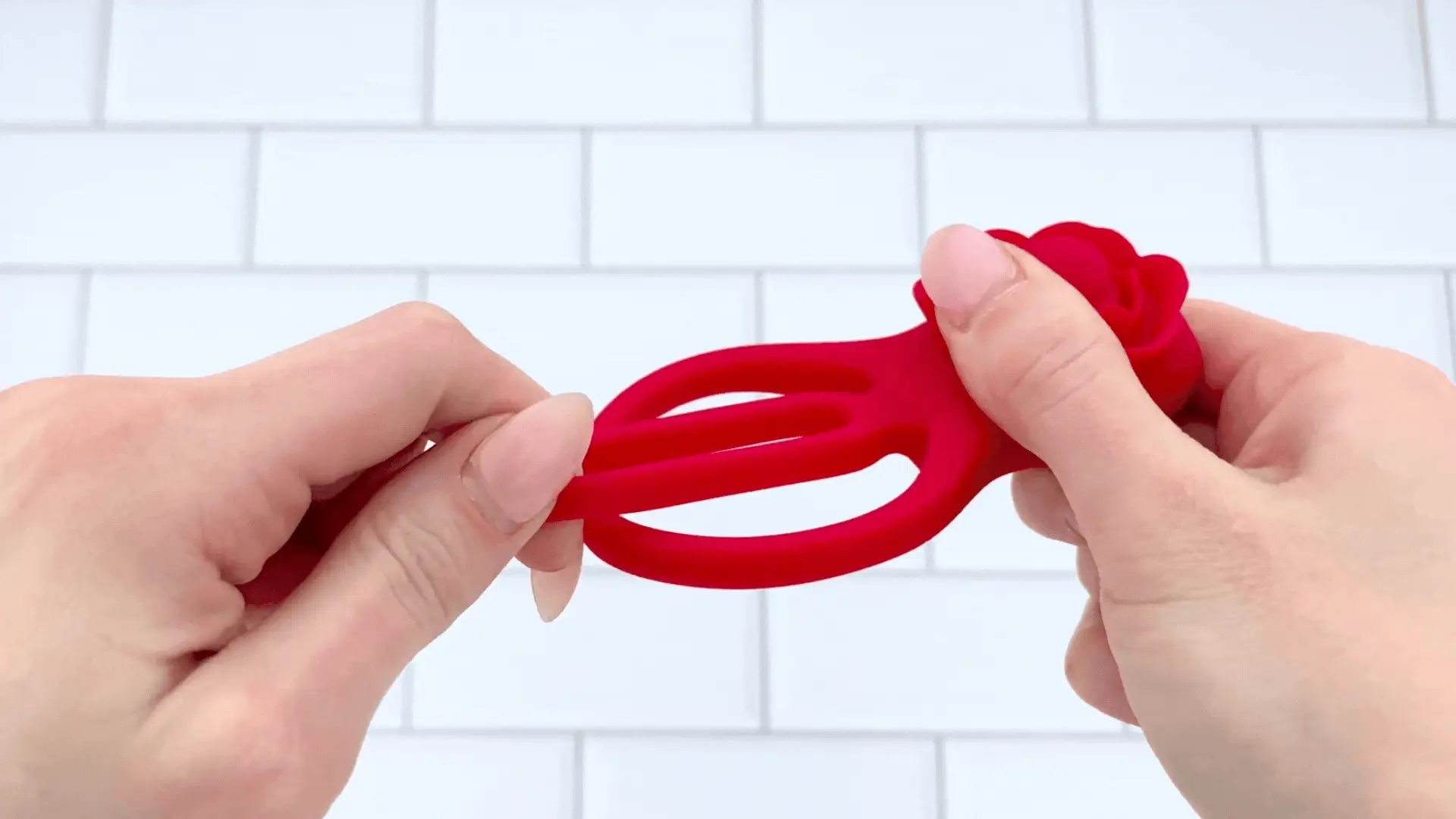Flower Double C-Ring - Clit Stimulation For Her & Enhanced Erections For You! - Image 4